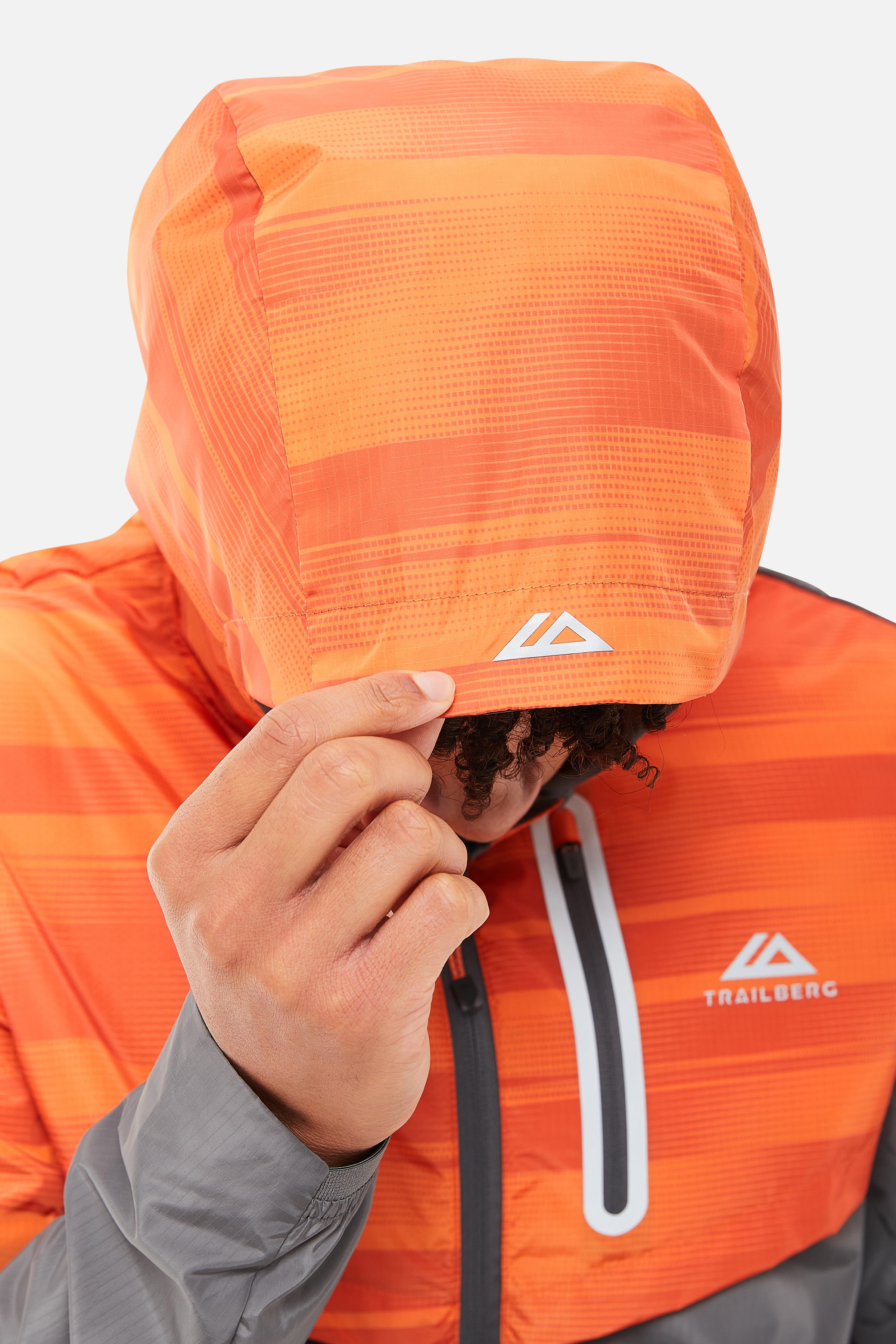 Dimension Windbreaker - Orange/Grey