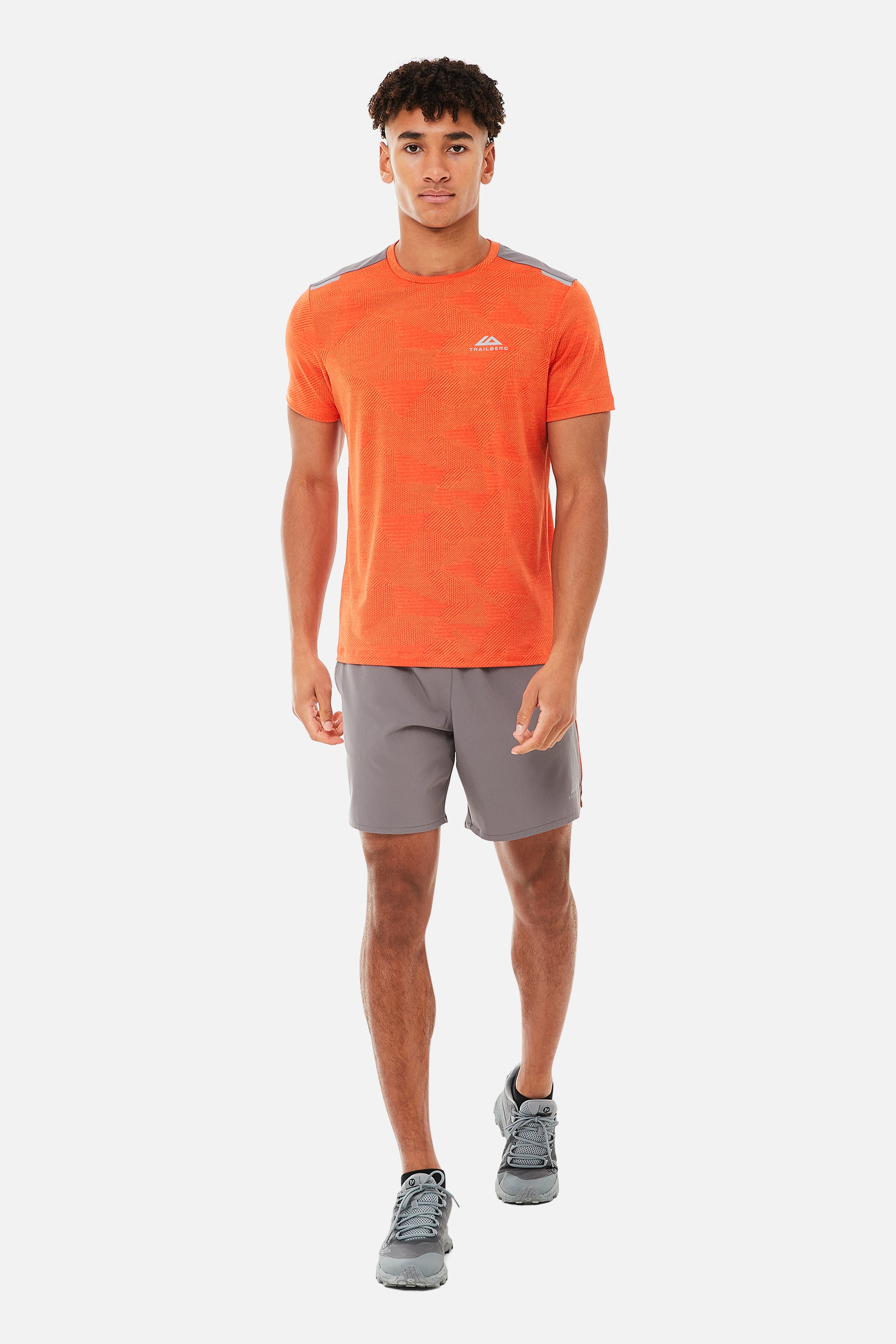 Dimension Tee - Orange/Grey