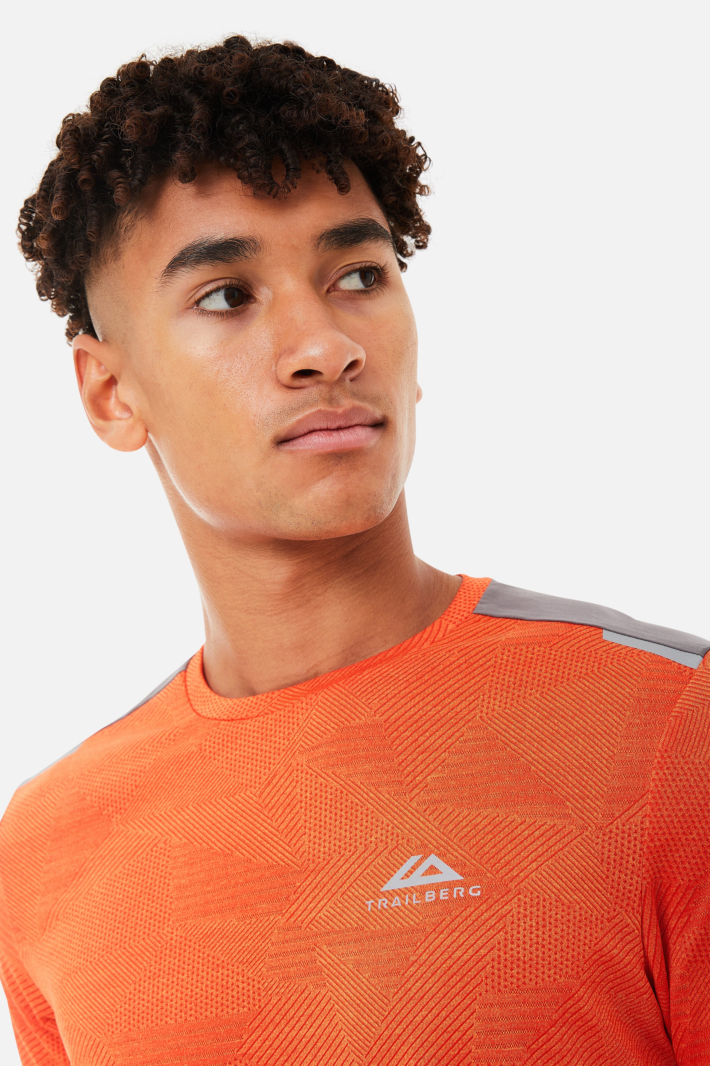 Dimension Tee - Orange/Grey