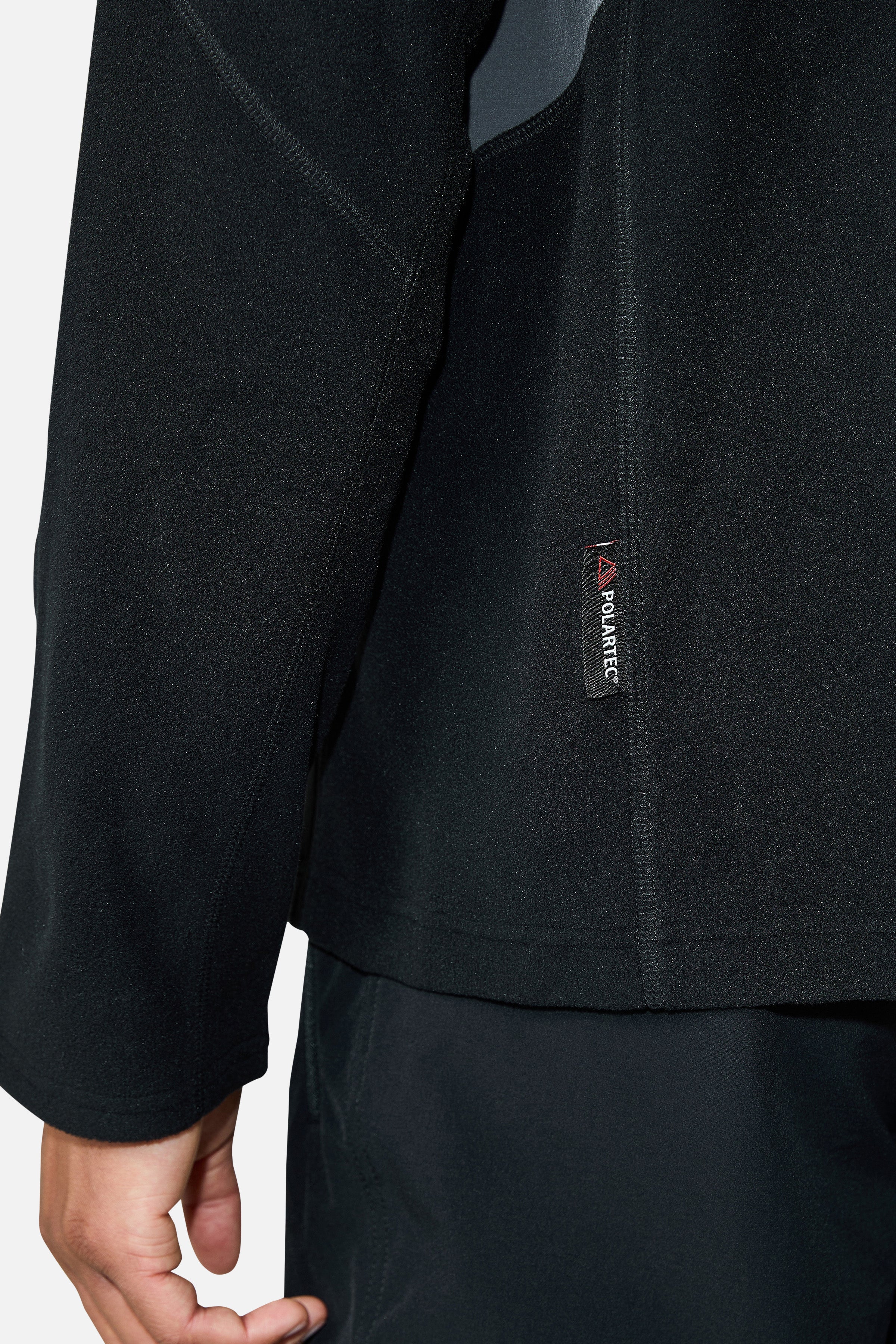 Driftmoor Polartec Fleece 1/4 Zip - Black/Volcano Grey/Blazing Red