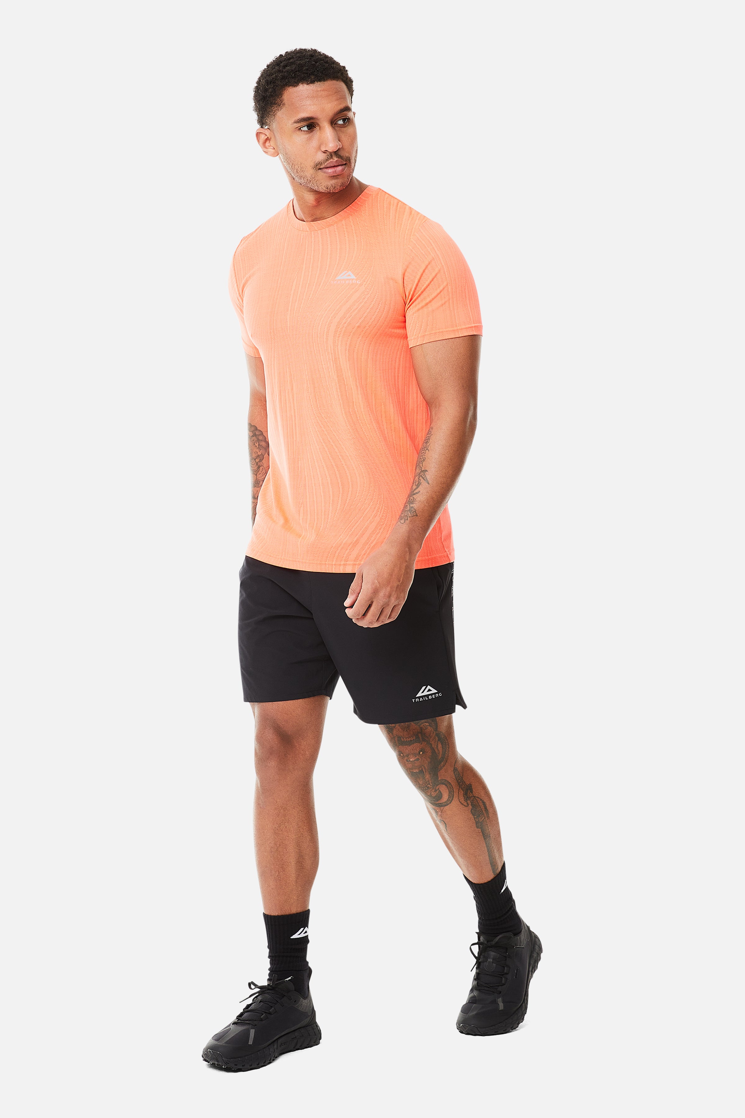 Vertex Jaquard Twinset - Sunset Glow/Electric Fuschia/Black