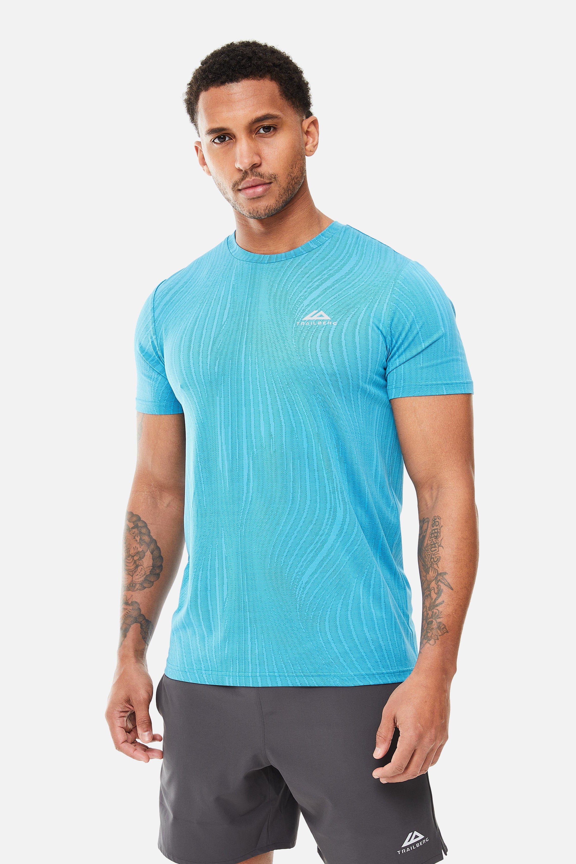 Vertex Jacquard Tee - Mystic Ocean/Celestial