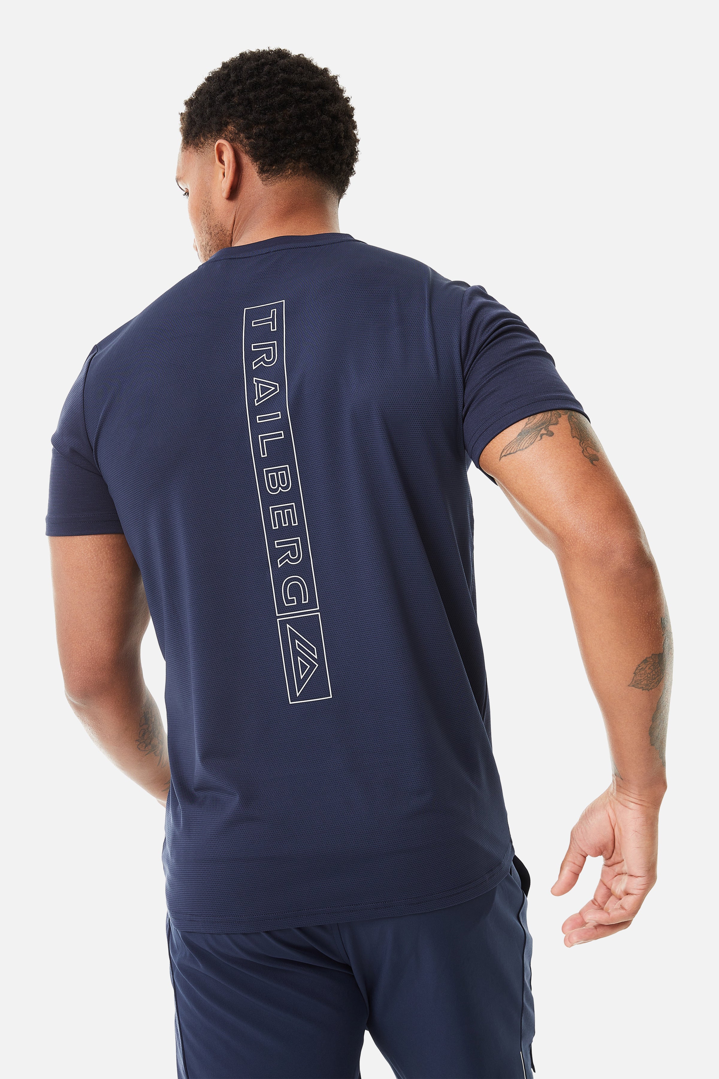 Crest Tee - Navy Blue