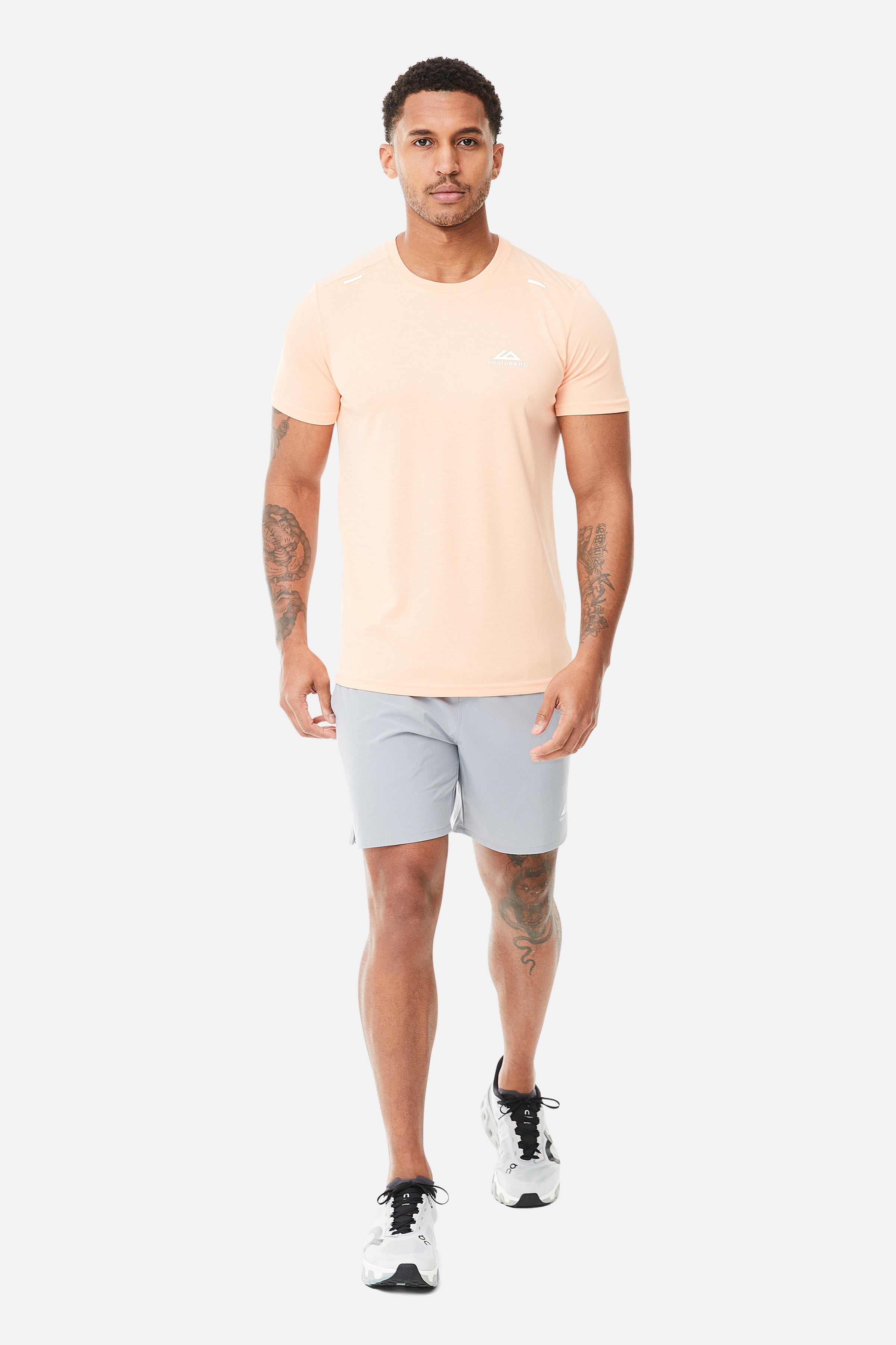 Crest Tee - Peach Nectar