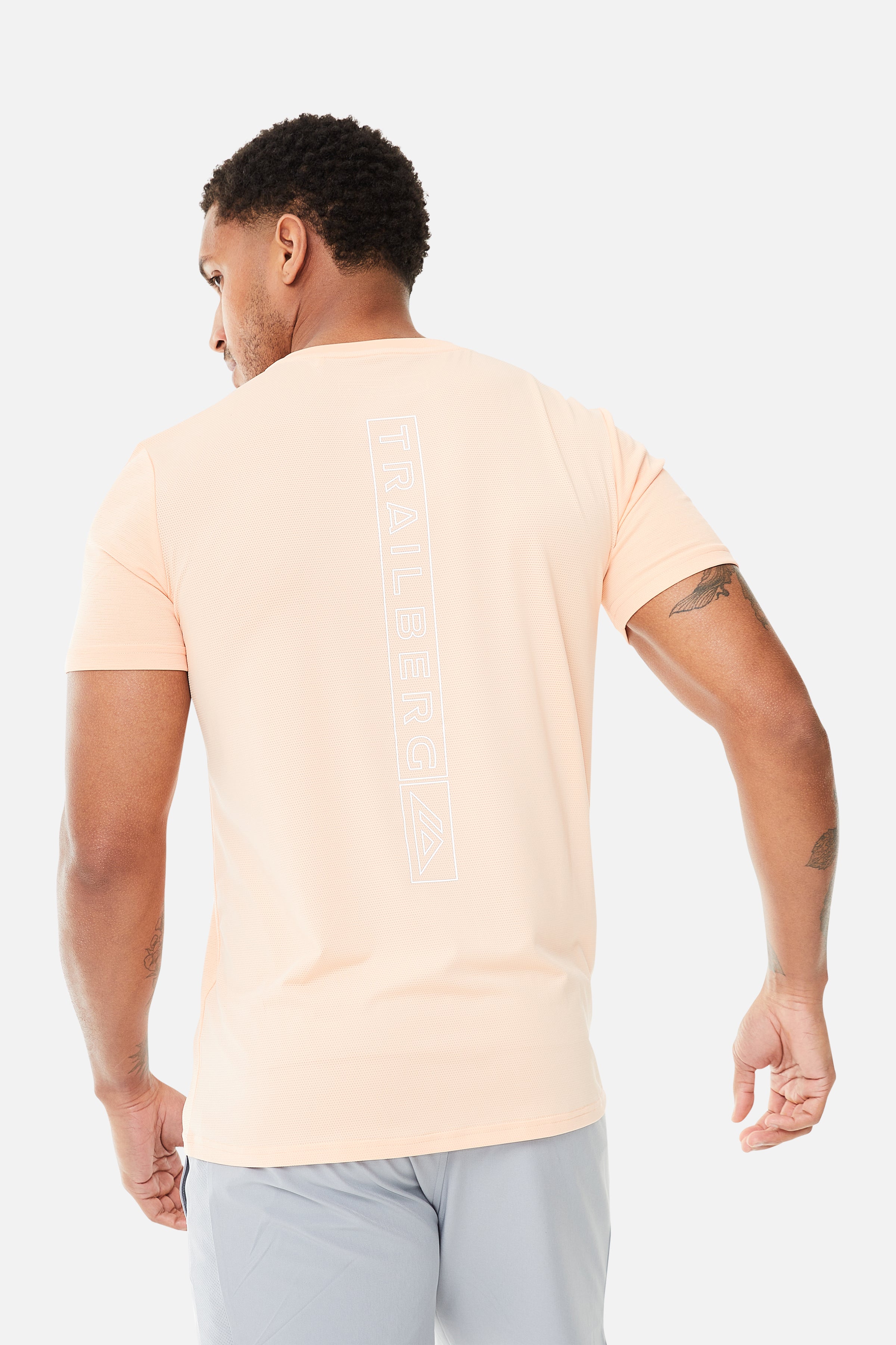 Crest Tee - Peach Nectar