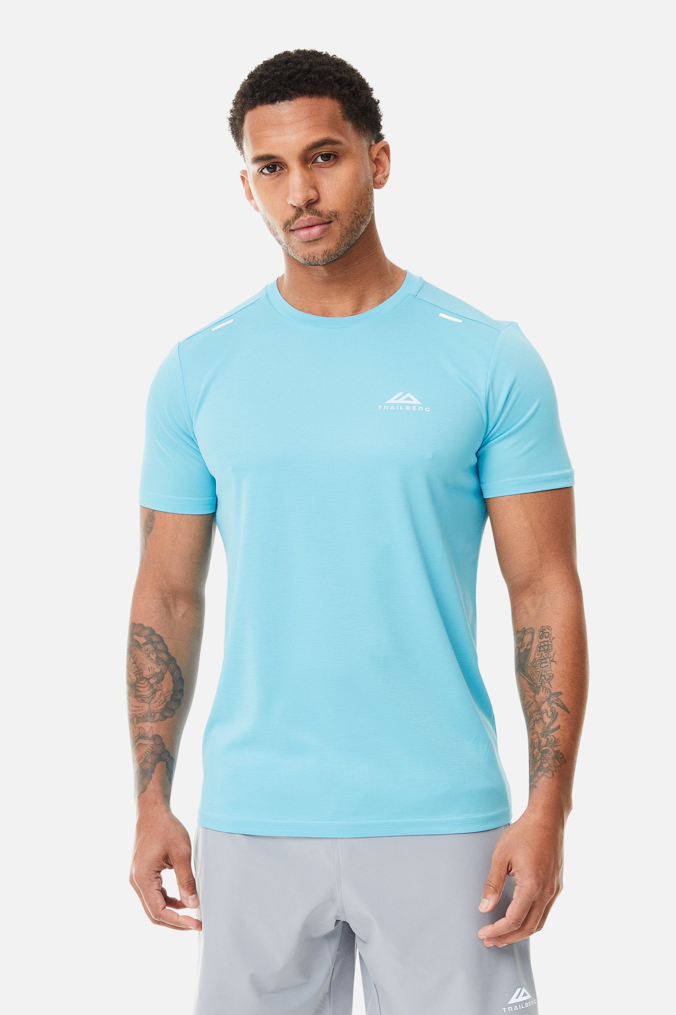 Crest Tee - Electric Azure