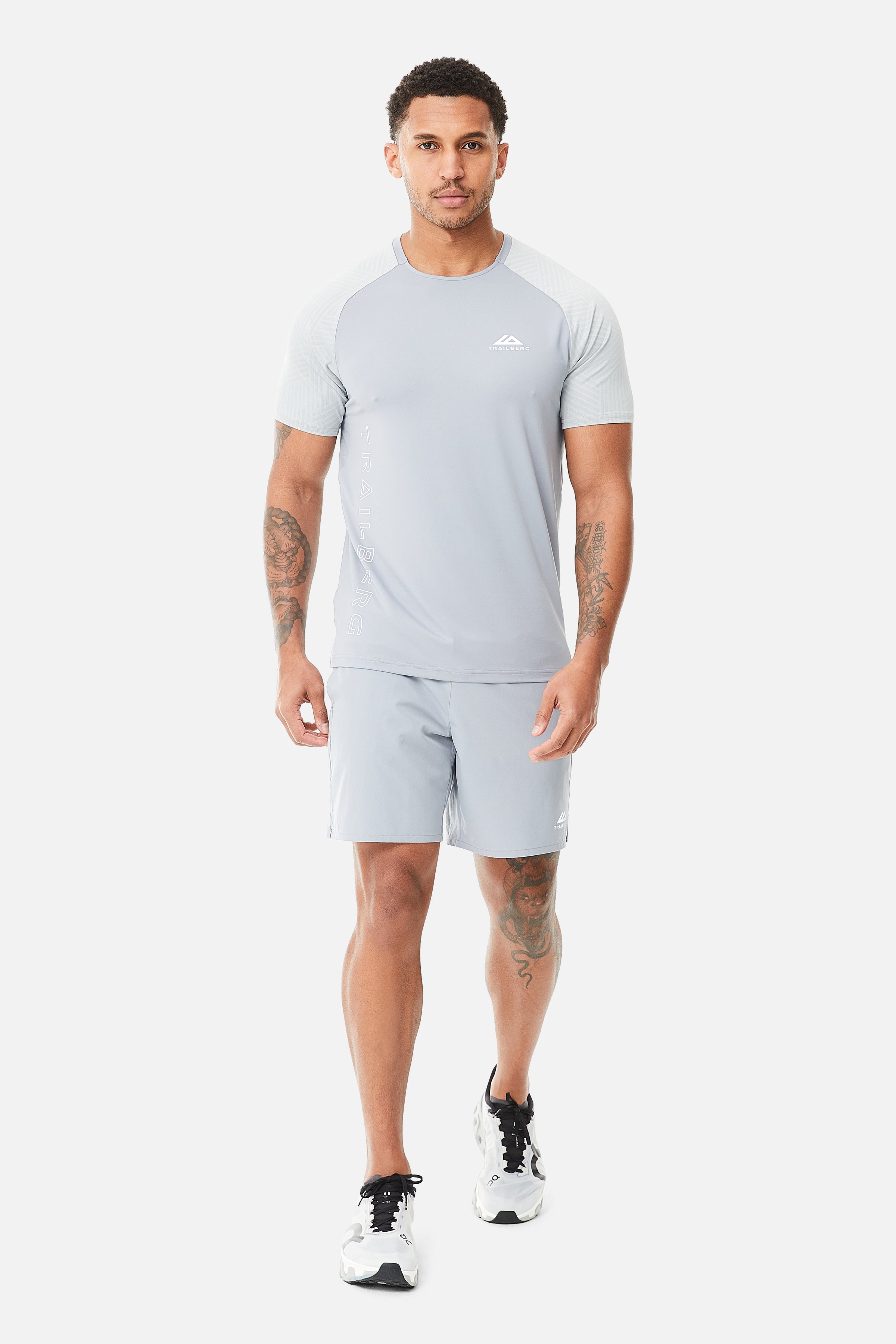 Axis Jacquard Tee - Frosted Fog