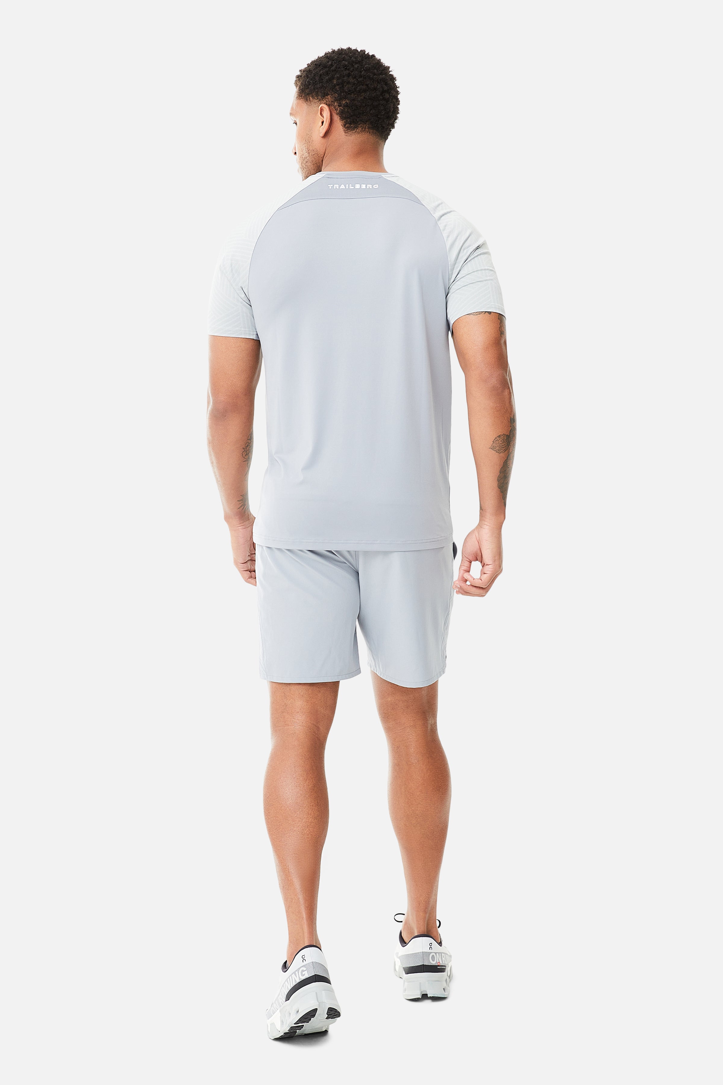 Axis Jacquard Tee - Frosted Fog