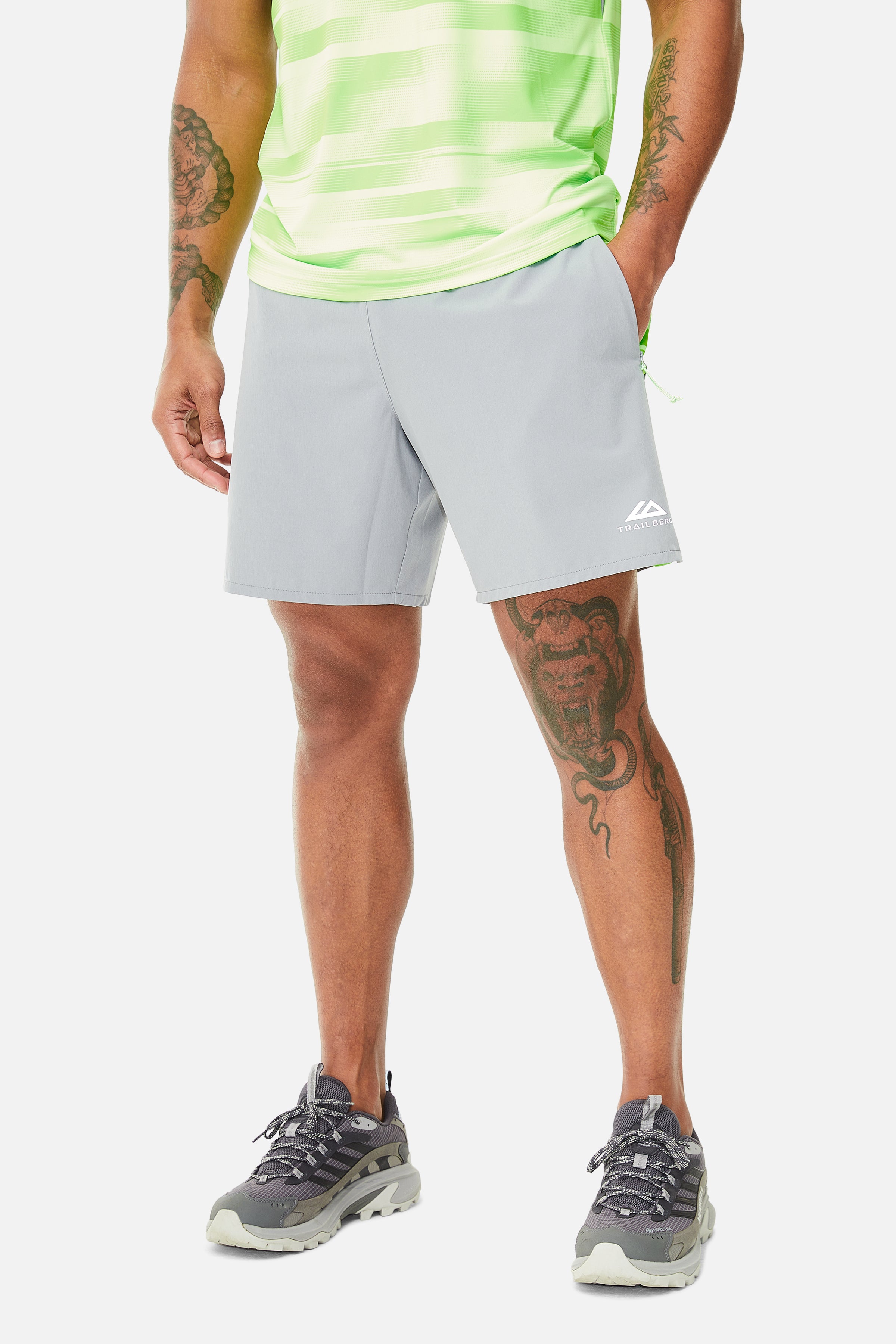 Dimension 2.0 Short - Moon Grey/Neon Lime/Vivid Green