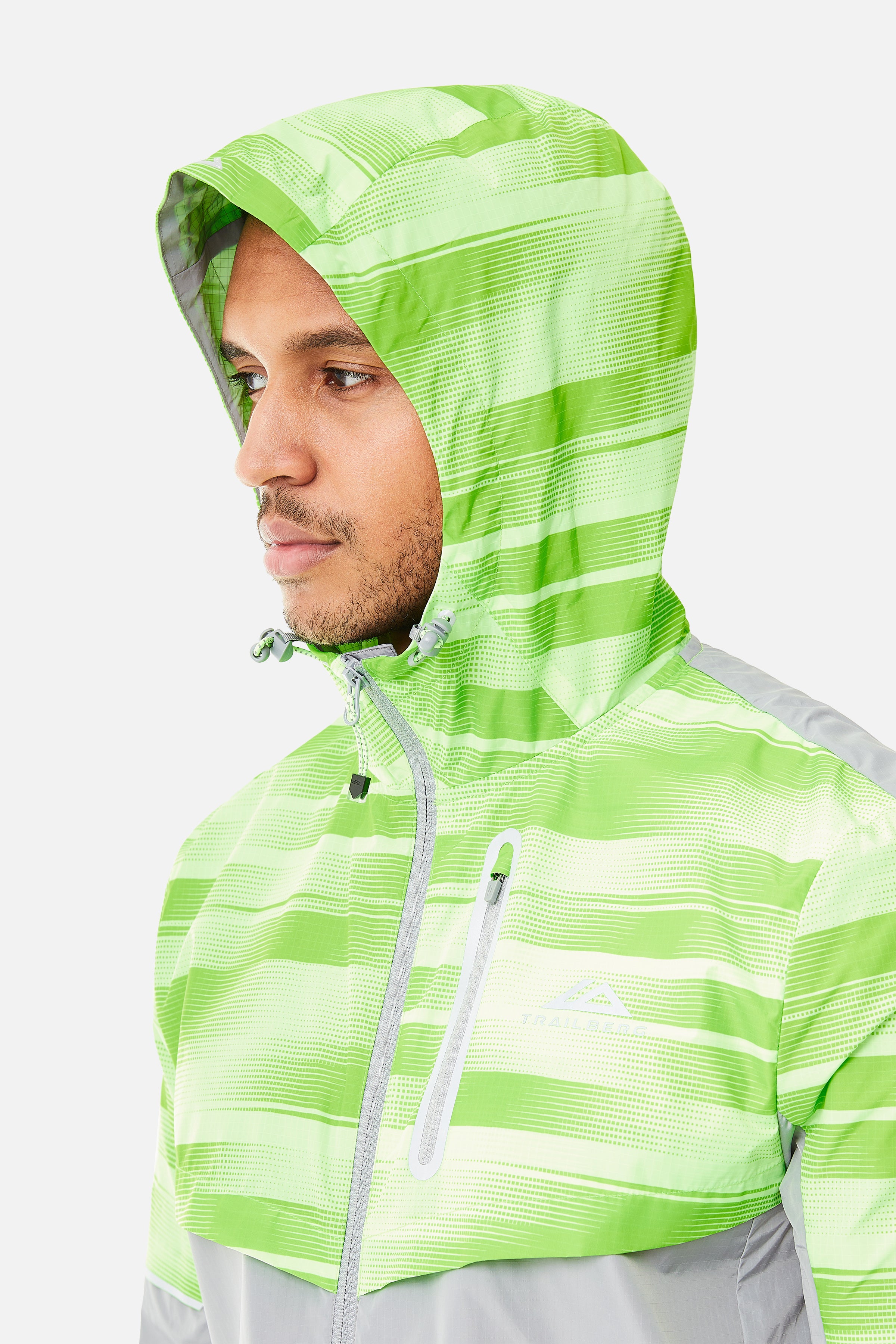 Dimension 2.0 Windbreaker - Moon Grey/Neon Lime/Vivid Green