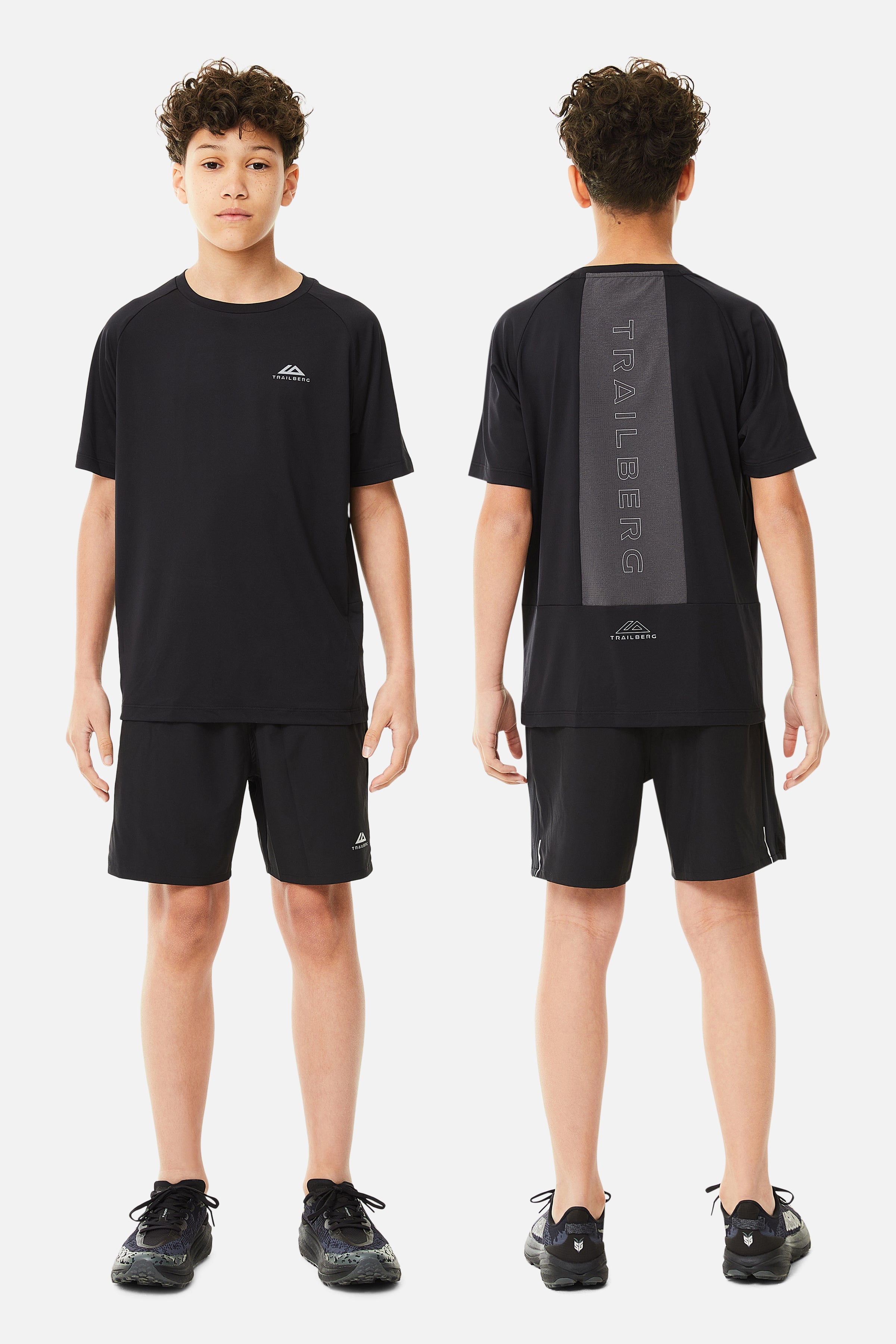 Boys Rapid Keyline Essentials Twinset - Black/Volcano Grey