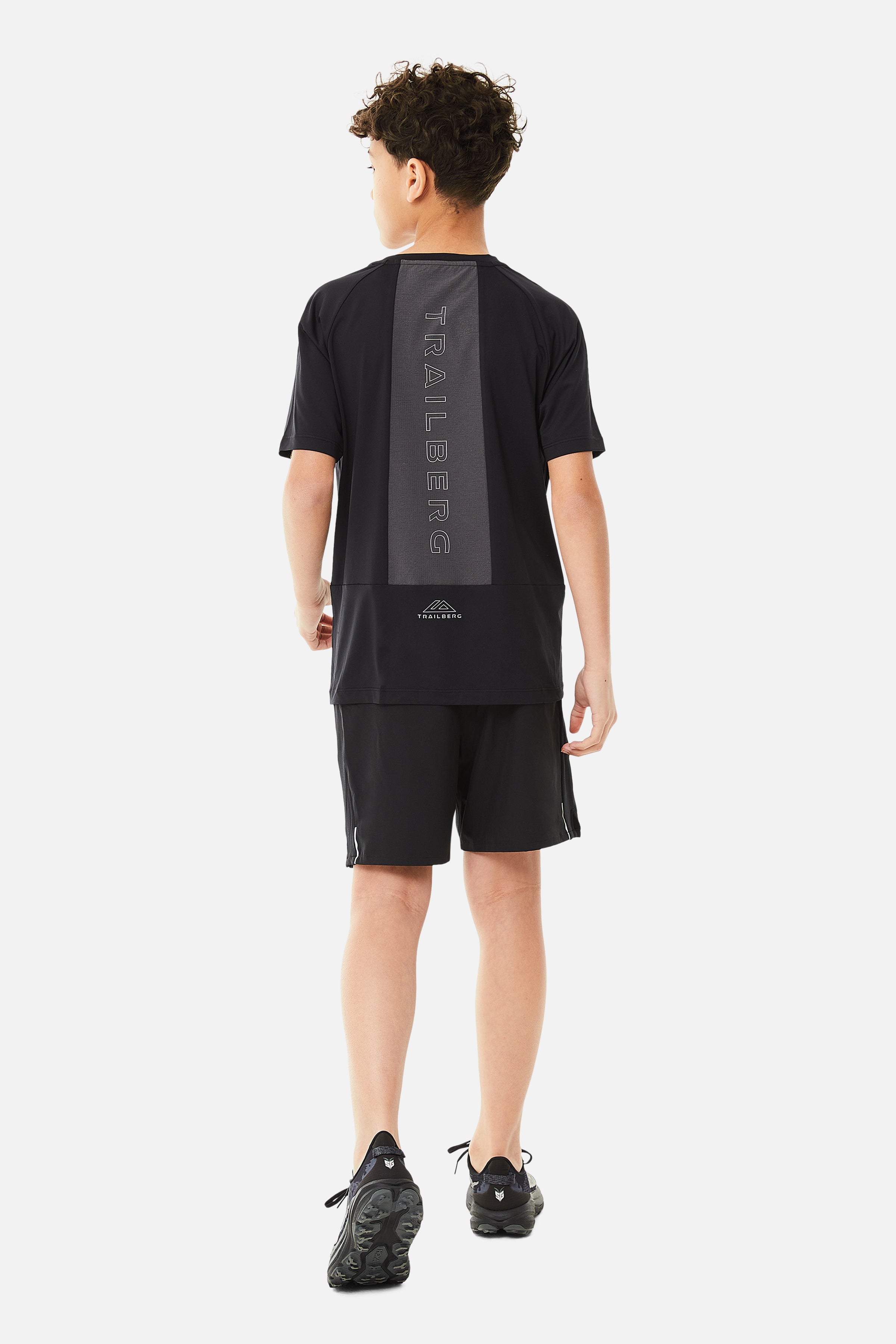 Boys Rapid Keyline Tee - Black/Volcano Grey