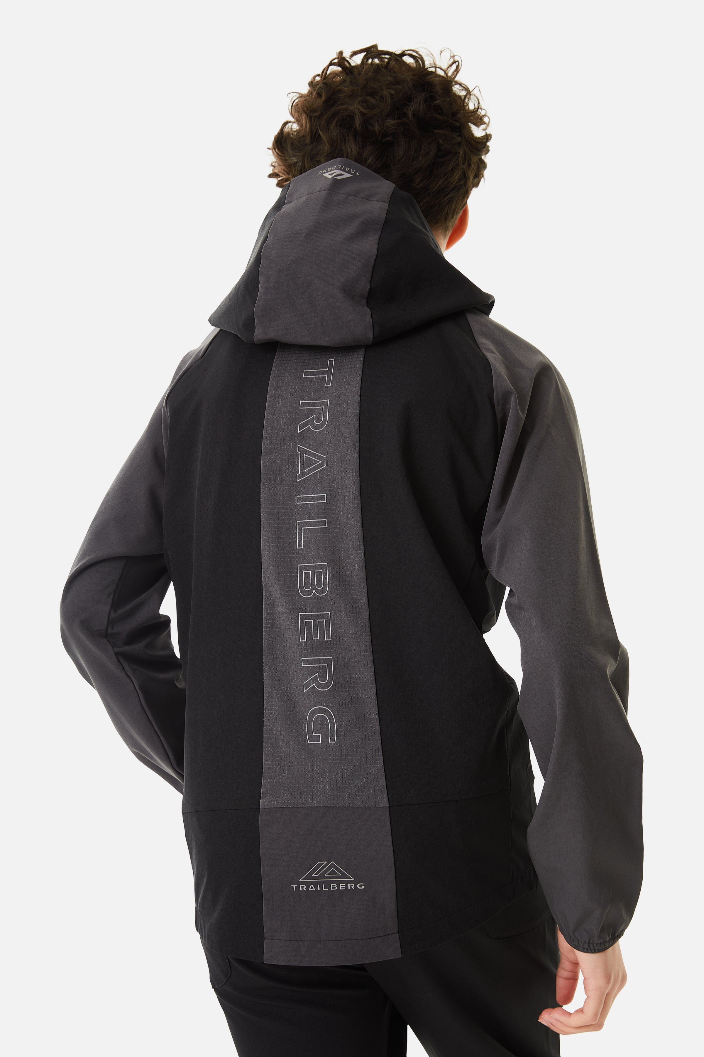 Boys Rapid Keyline Hood - Black/Volcano Grey