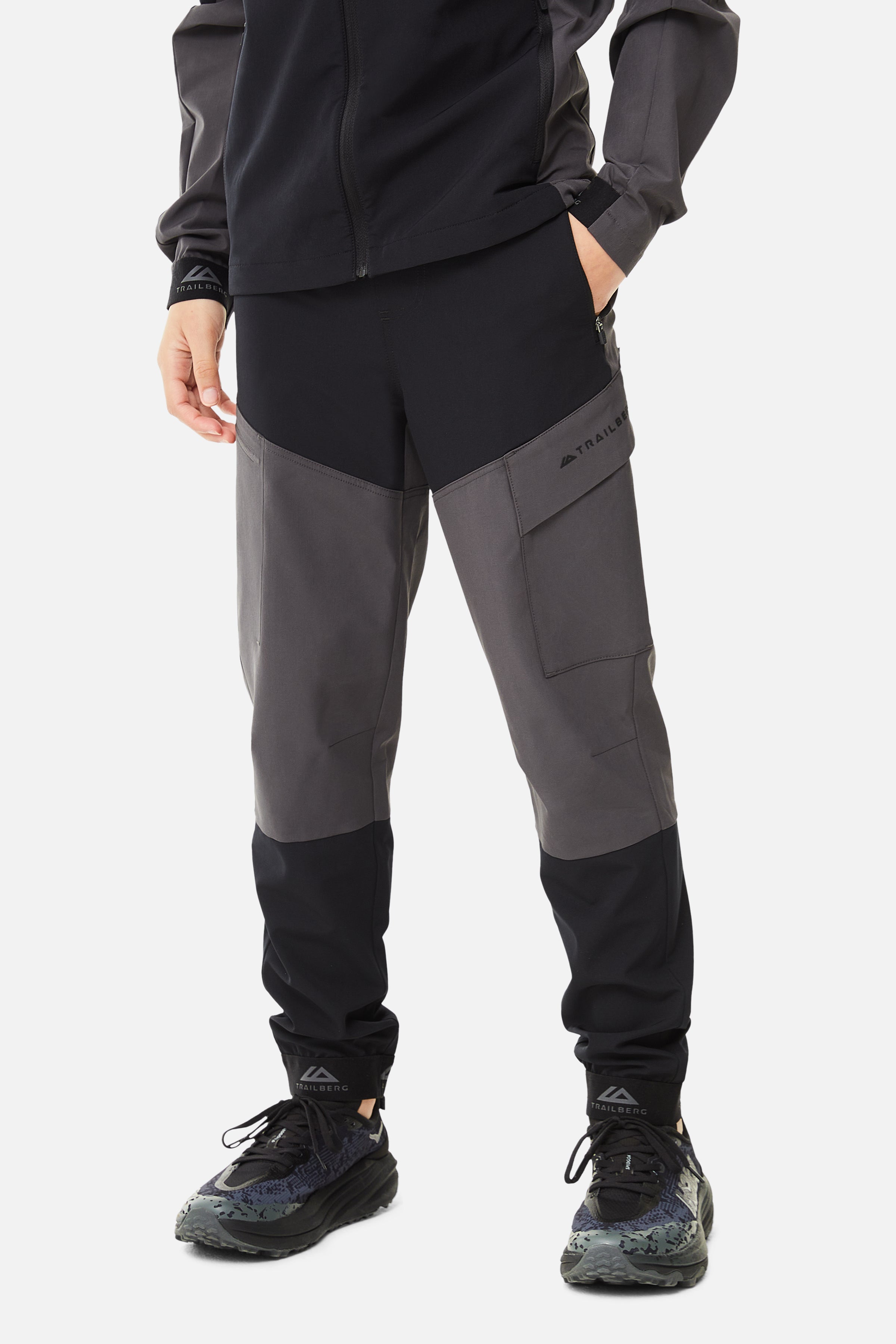 Boys Elbrus Pant - Black/Volcano Grey