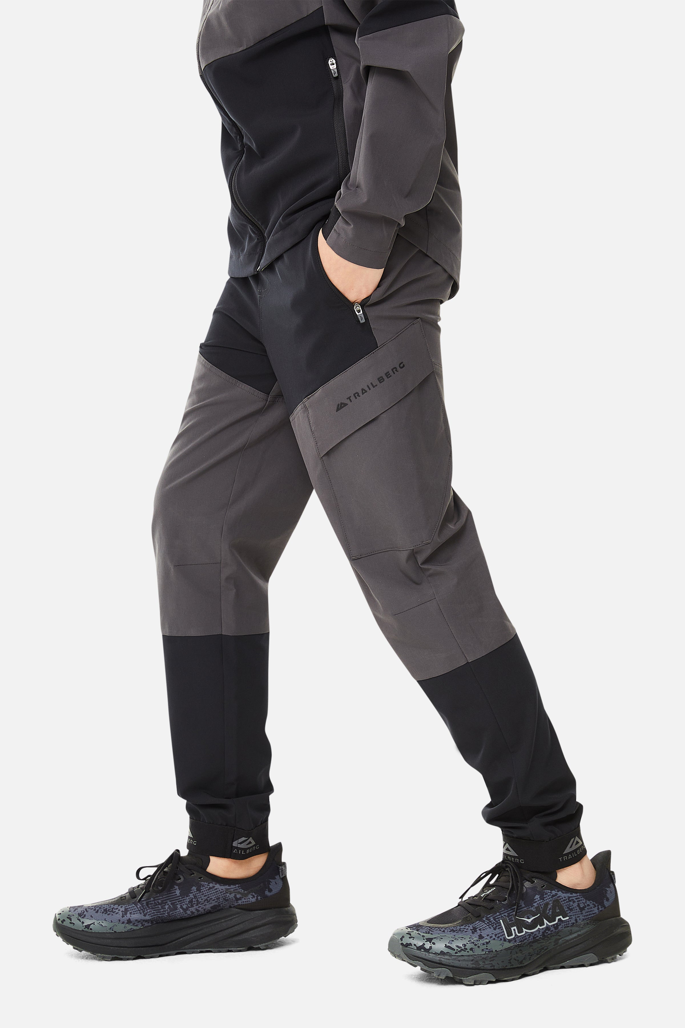 Boys Elbrus Pant - Black/Volcano Grey