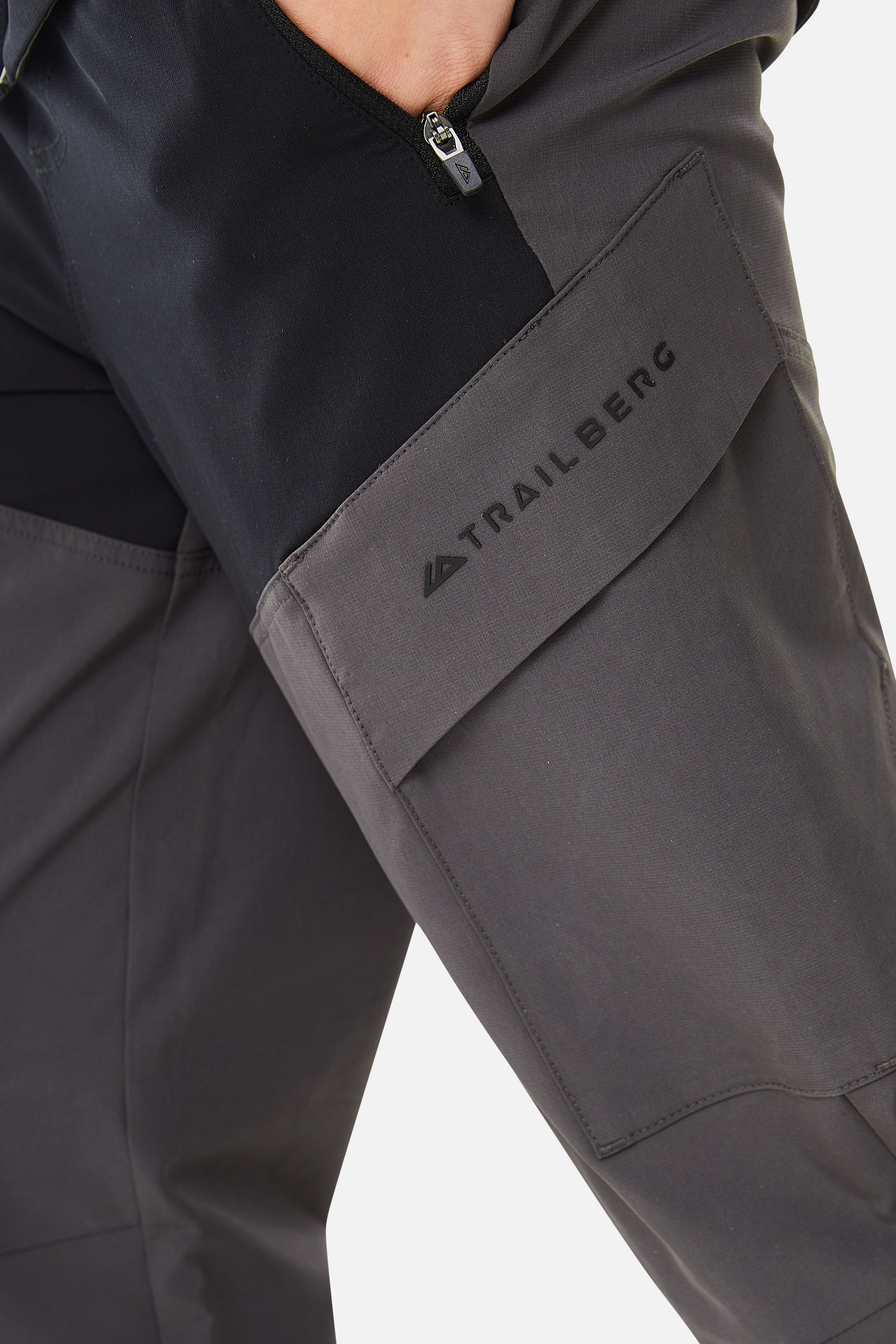 Boys Elbrus Pant - Black/Volcano Grey