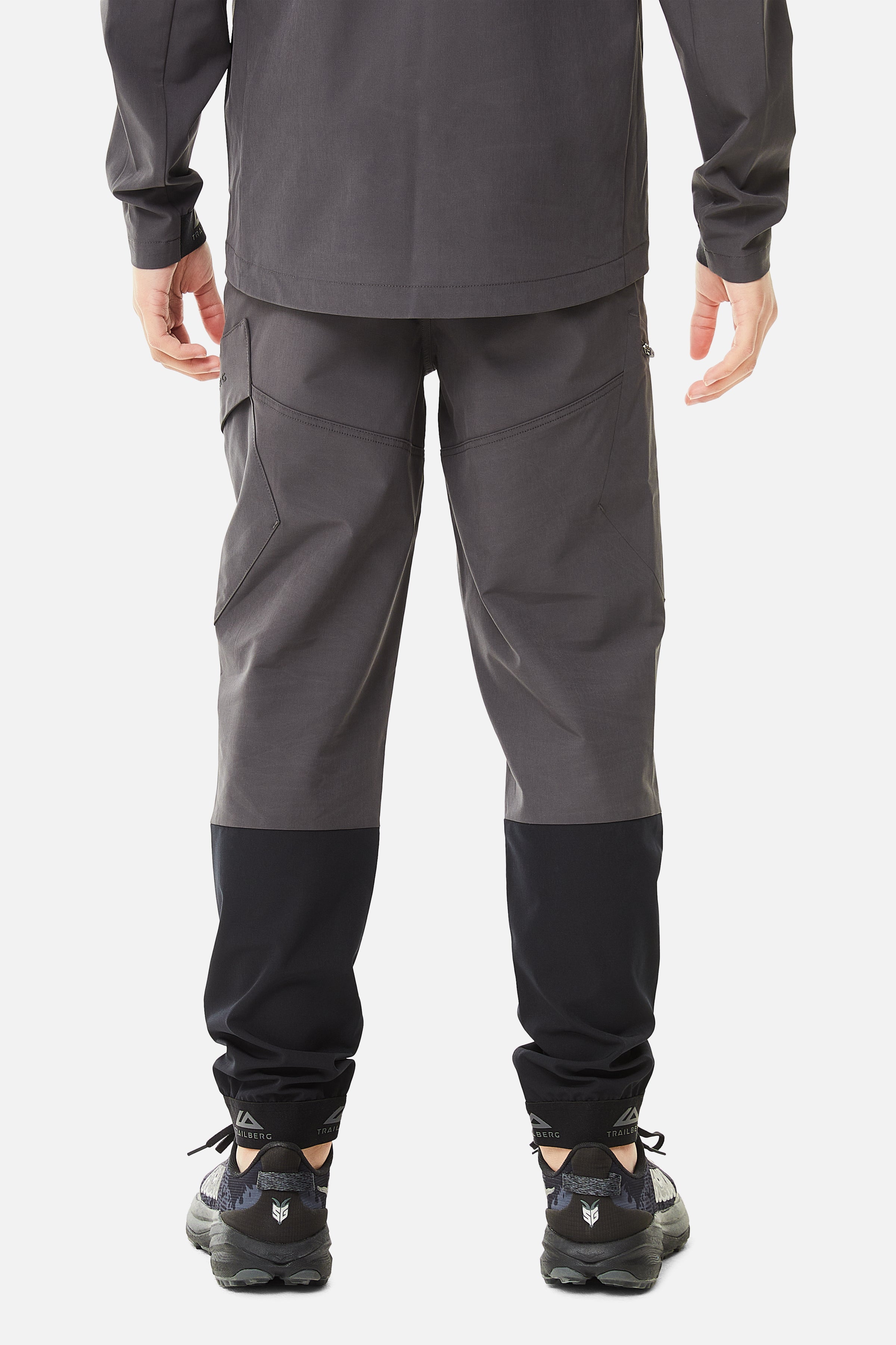 Boys Elbrus Tracksuit - Black/Volcano Grey