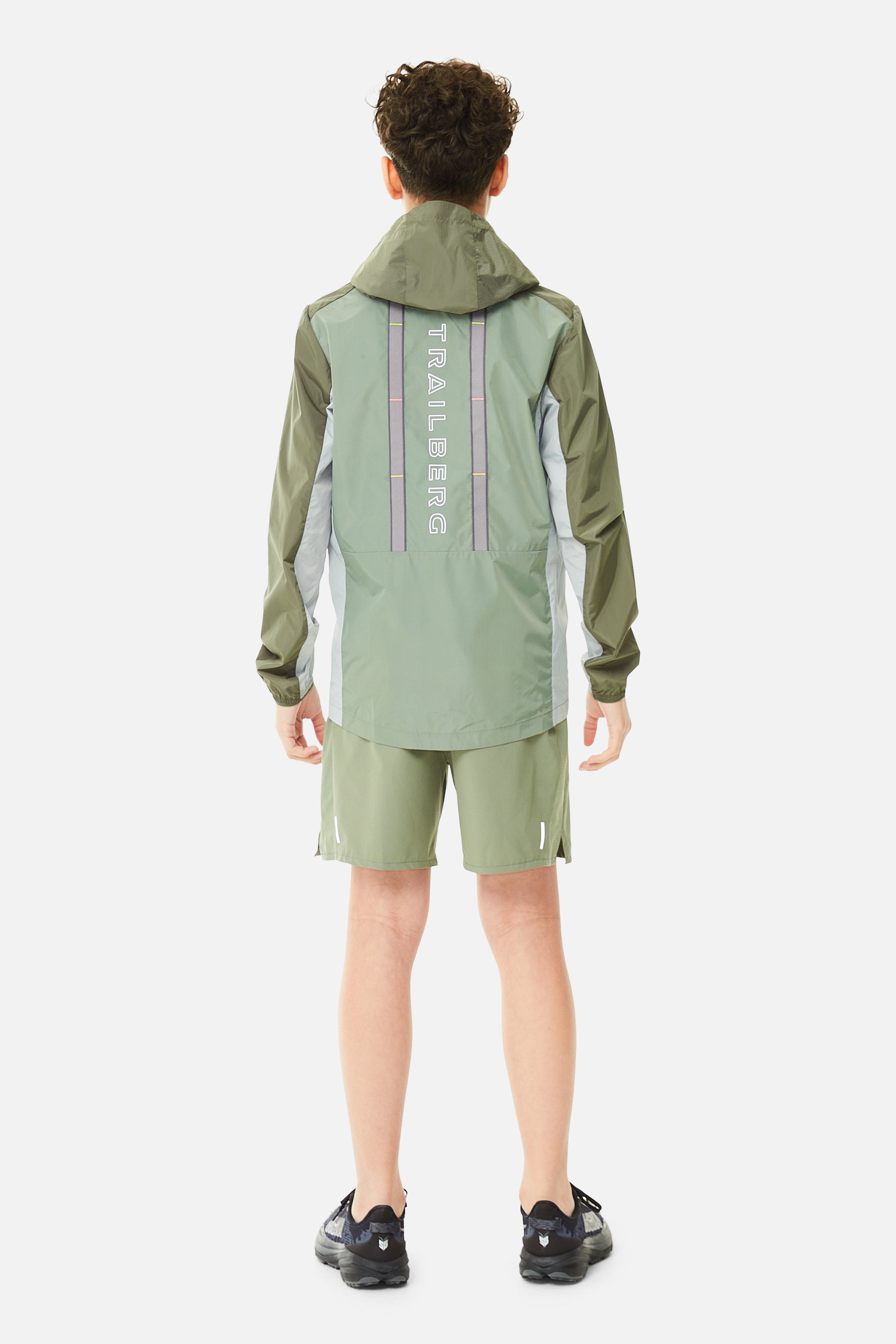 Boys Triathlon 2.0 Windbreaker - Pine Dust/Frosted Leaf