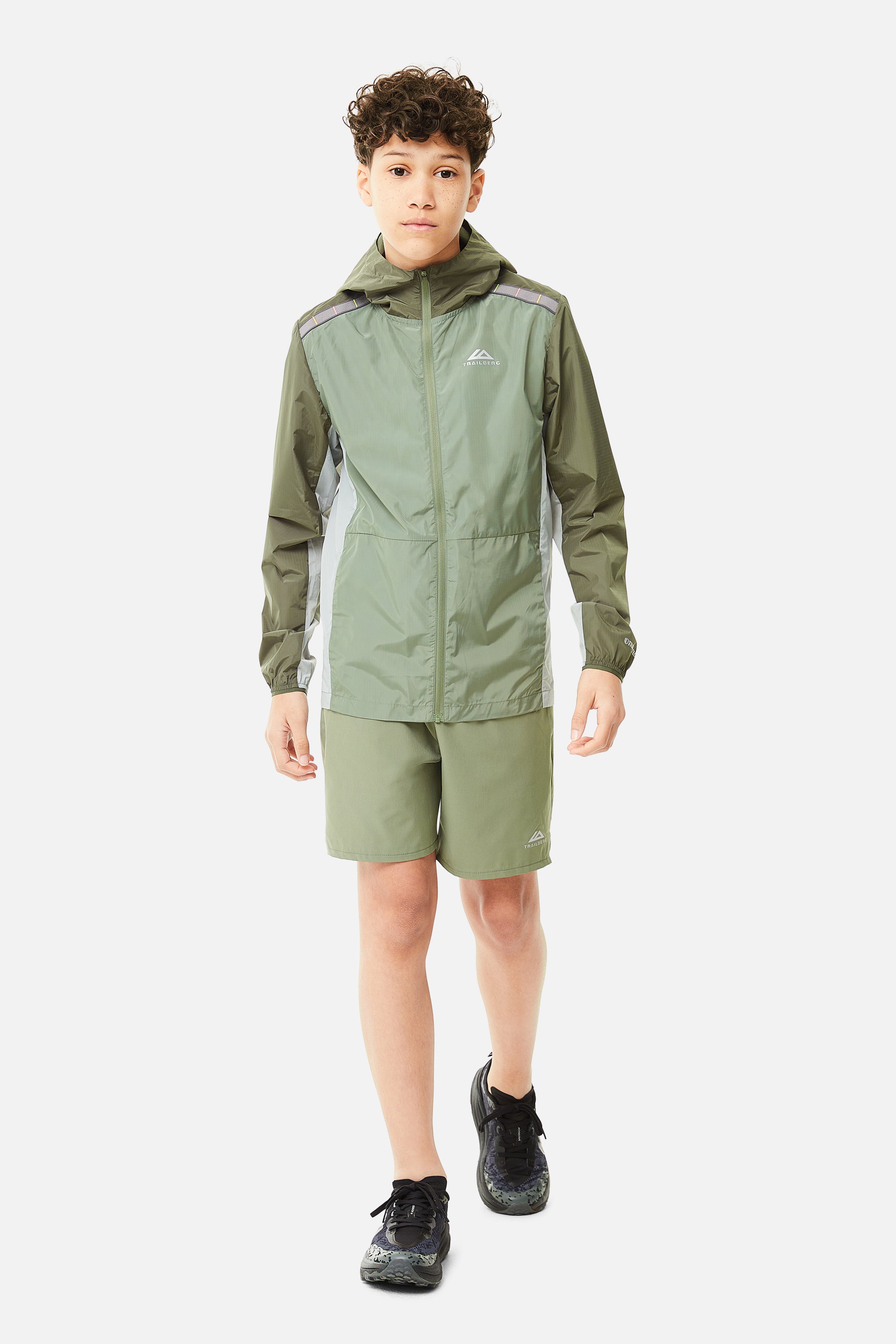 Boys Triathlon 2.0 Windbreaker - Pine Dust/Frosted Leaf