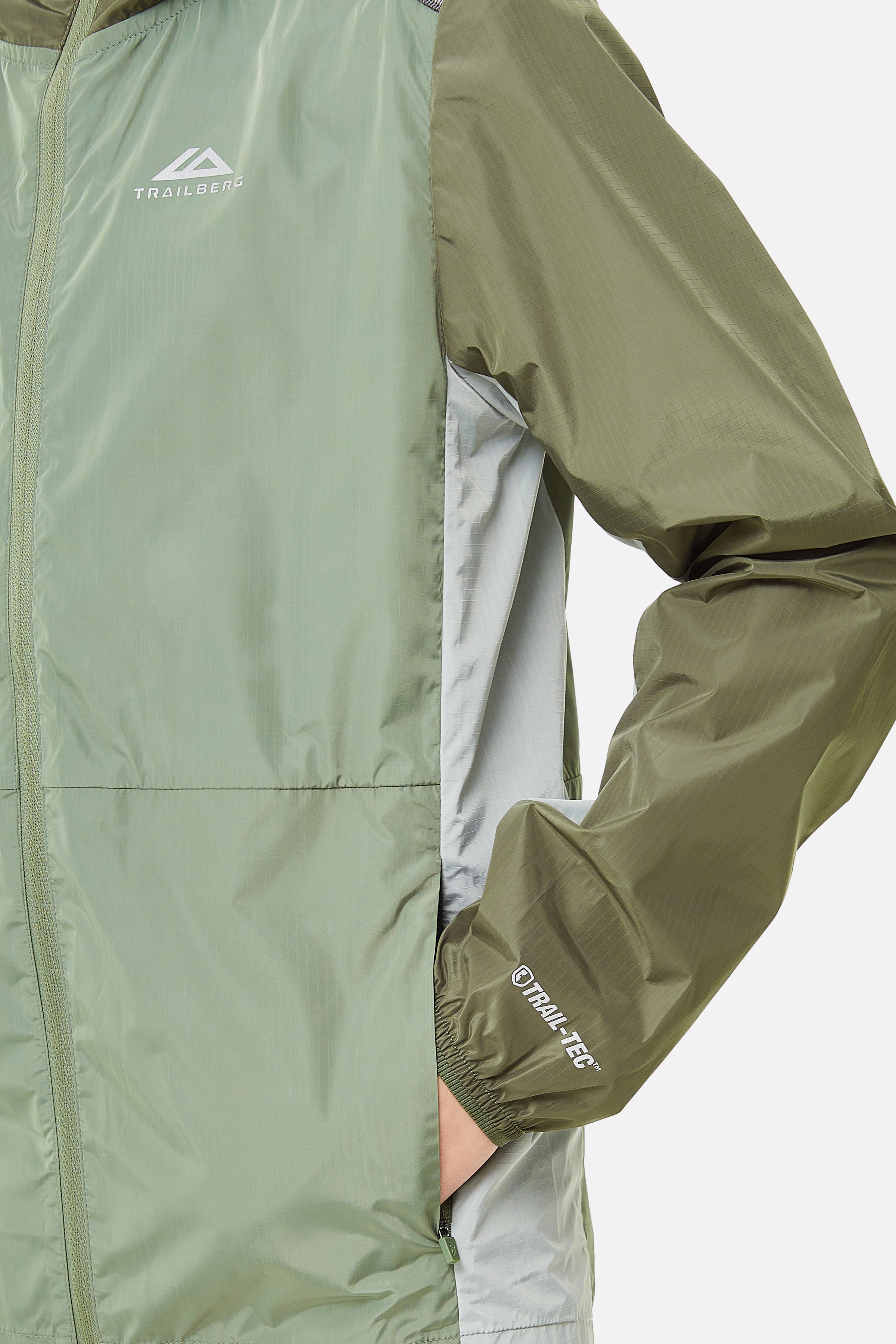 Boys Triathlon 2.0 Windbreaker - Pine Dust/Frosted Leaf