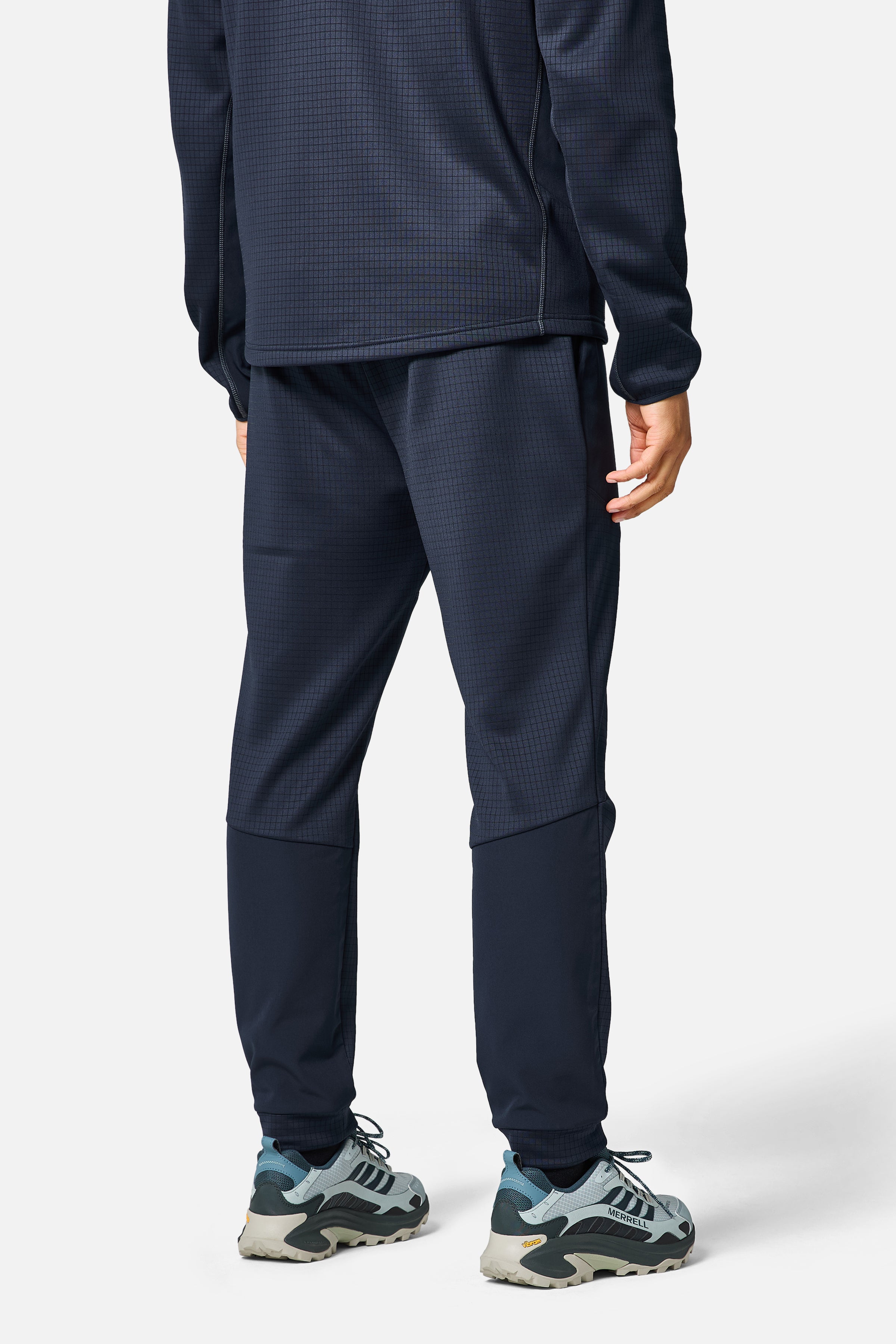 District Gridded Fleece Tracksuit - Deep Ocean/Storm Grey