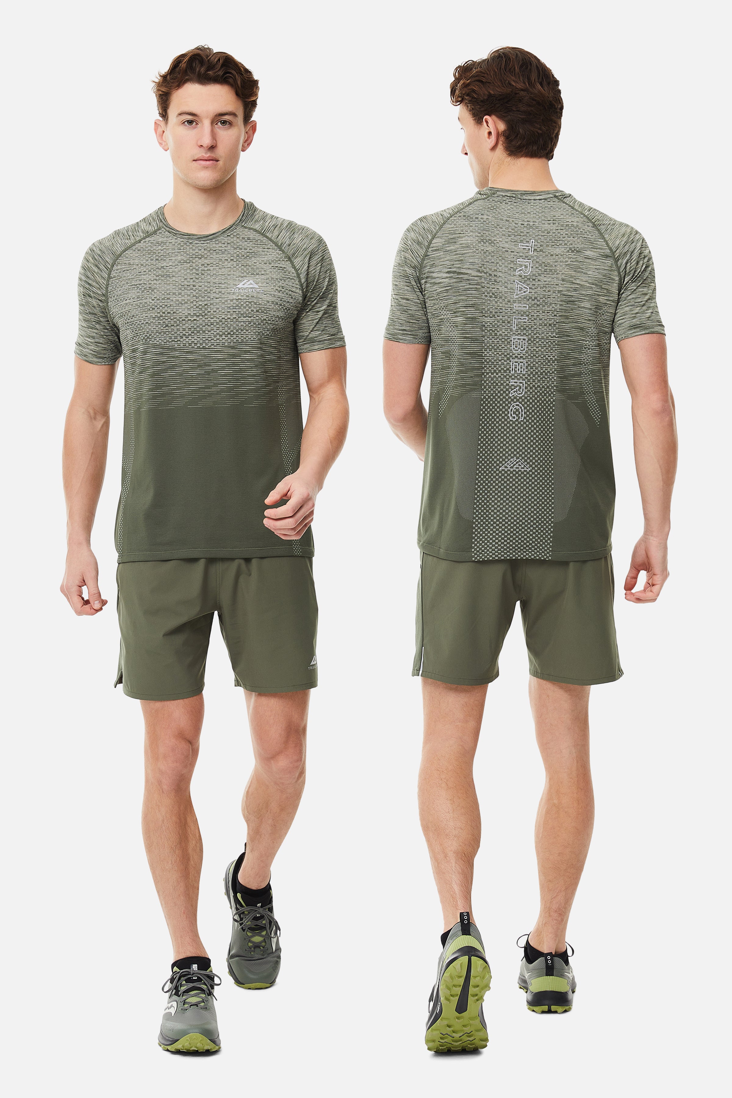 Apex Essentials Seamless Tee Twinset - Dark Fern