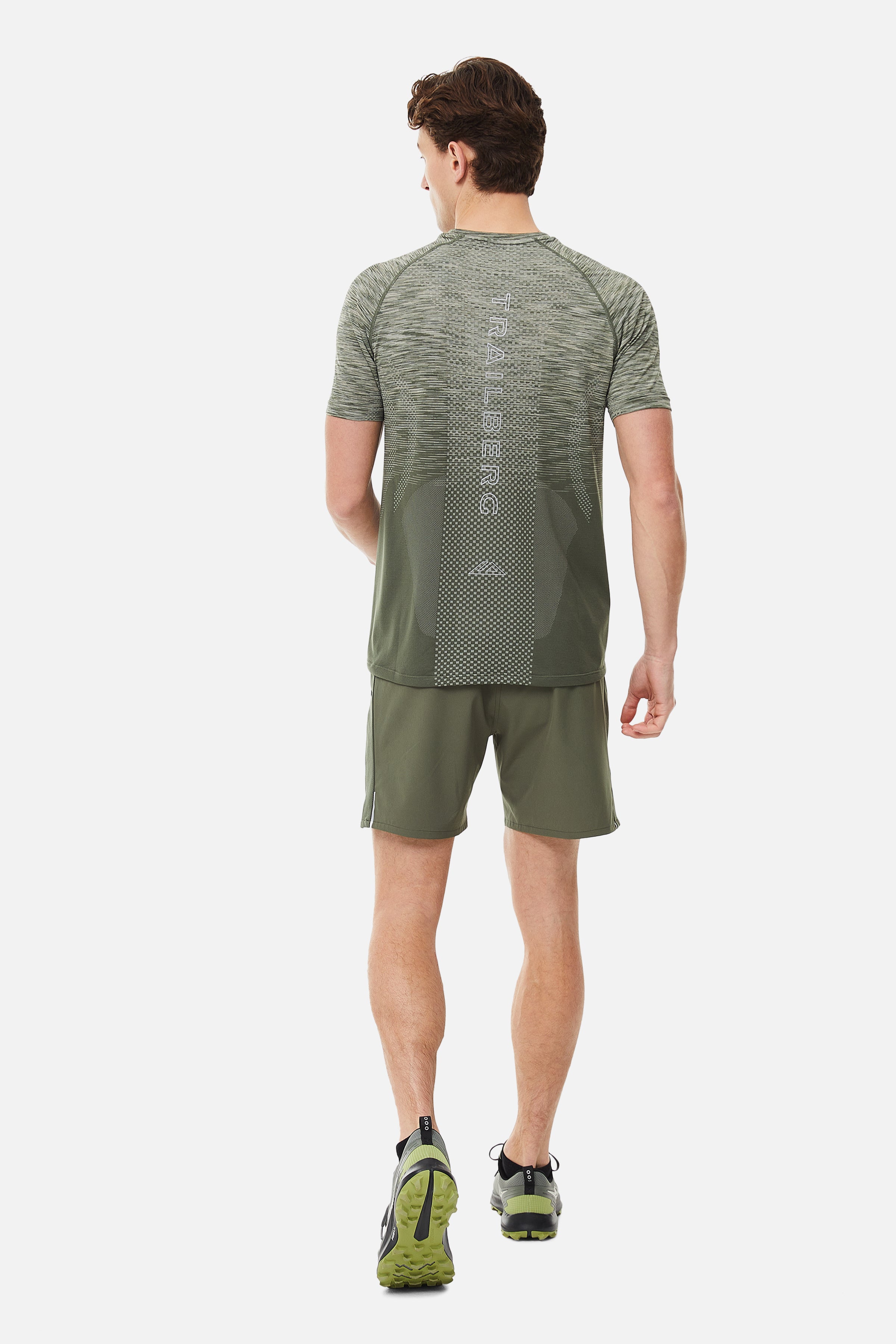 Apex Seamless Tee - Dark Fern/Pine Dust/Frostwood