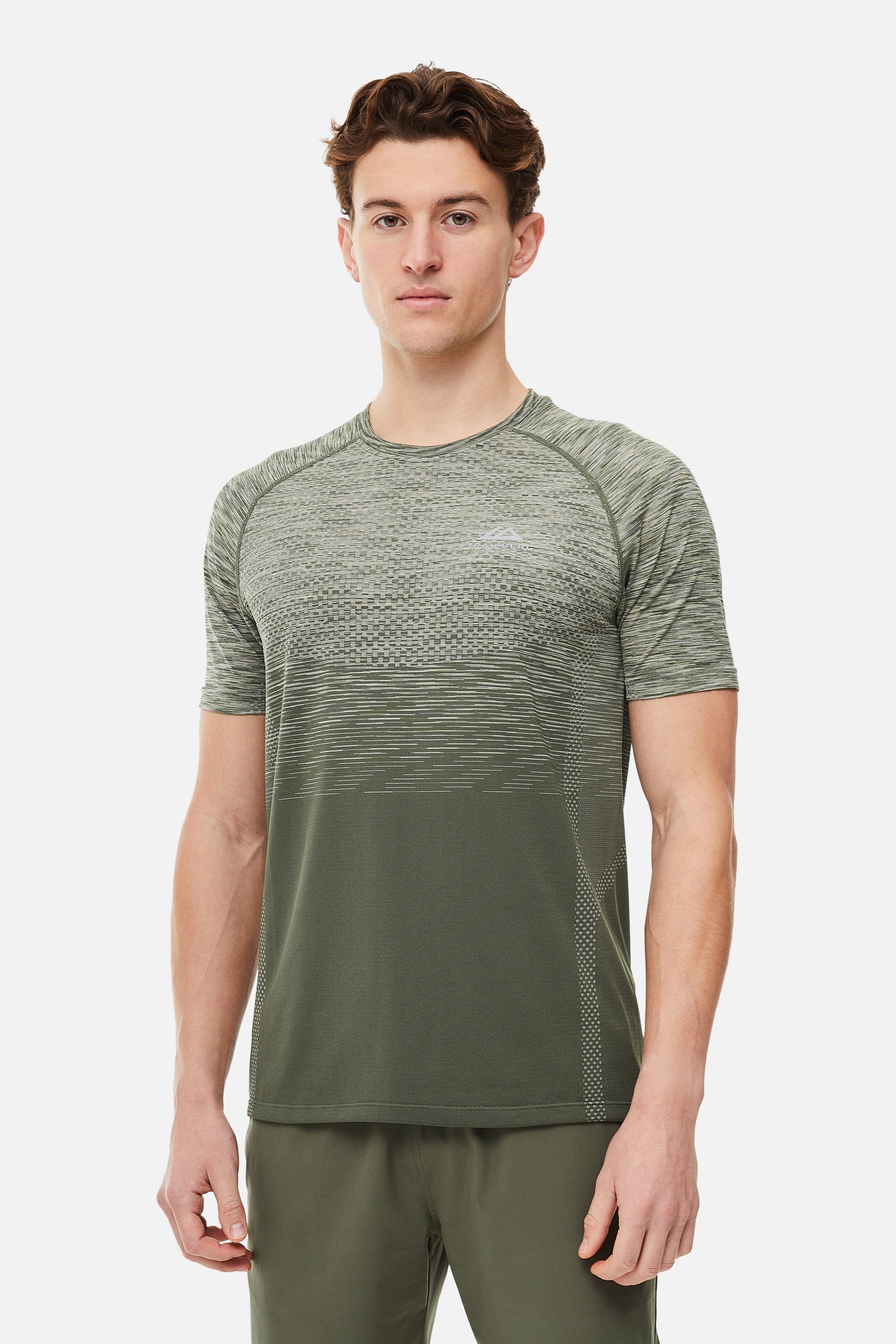 Apex Seamless Tee - Dark Fern/Pine Dust/Frostwood