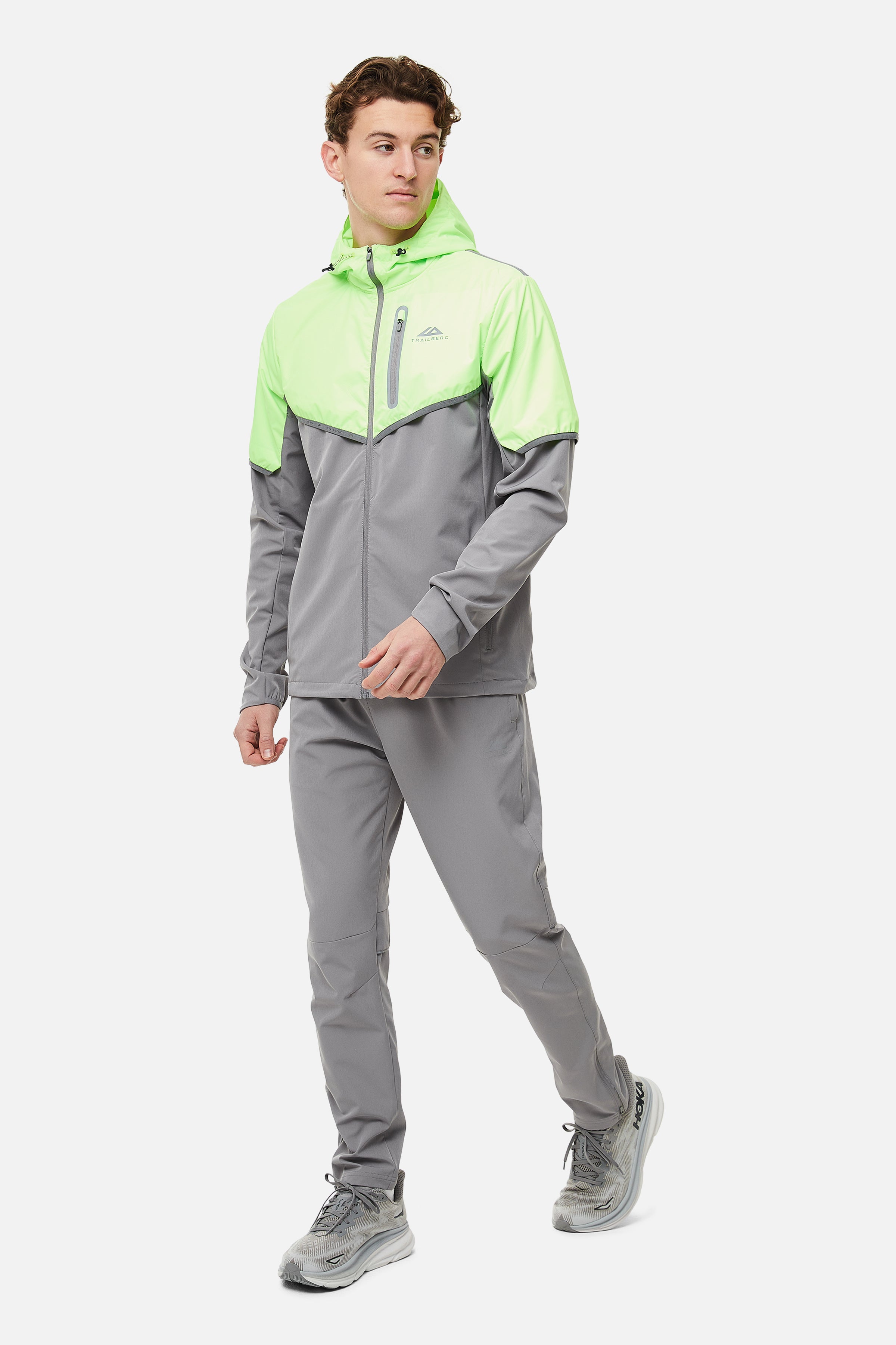 Vertigo 3.0 Tape Hood - Owl Grey/Neon Lime