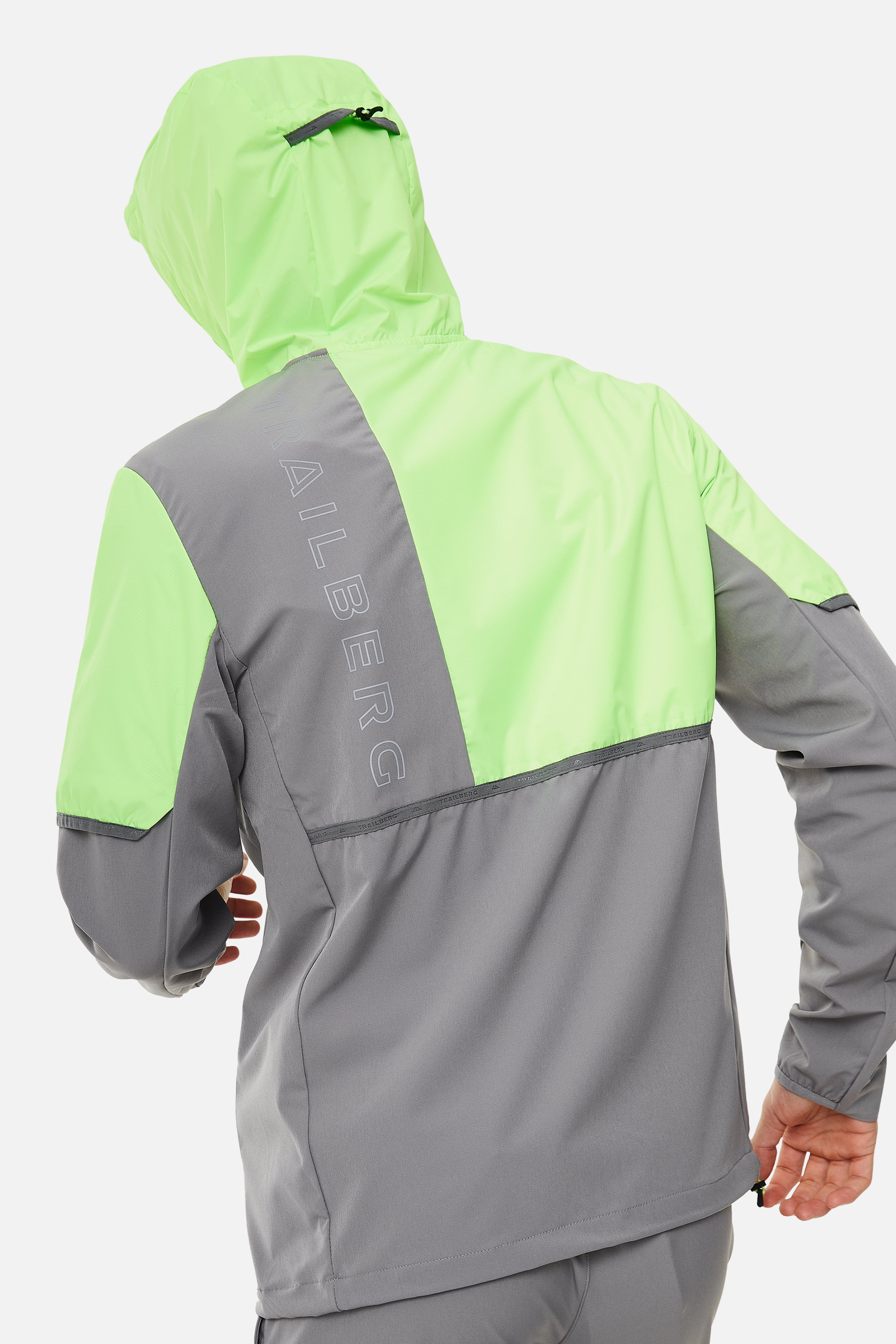 Vertigo 3.0 Tape Hood - Owl Grey/Neon Lime
