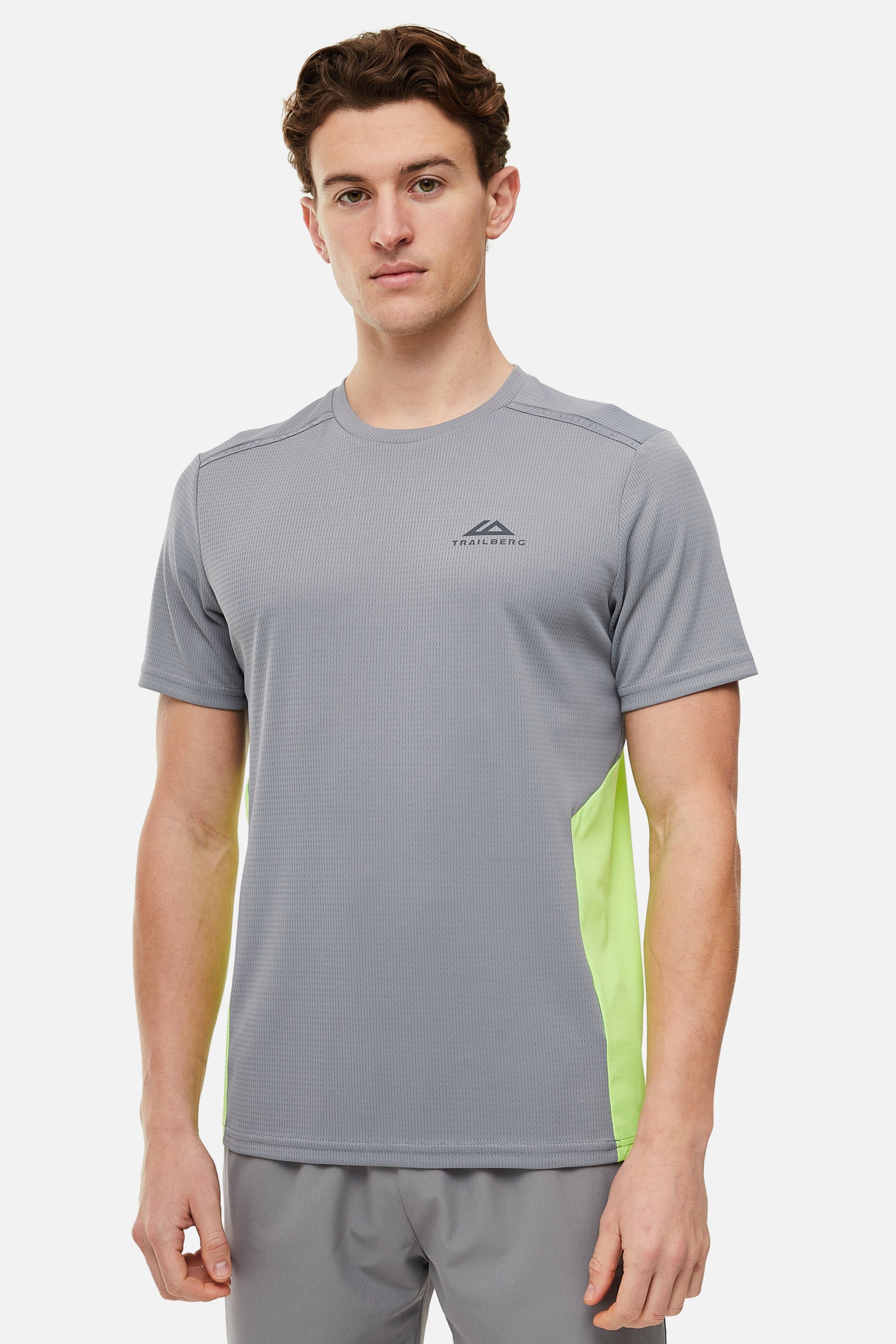 Vertigo 3.0 Tape Tee - Grey/Neon Lime