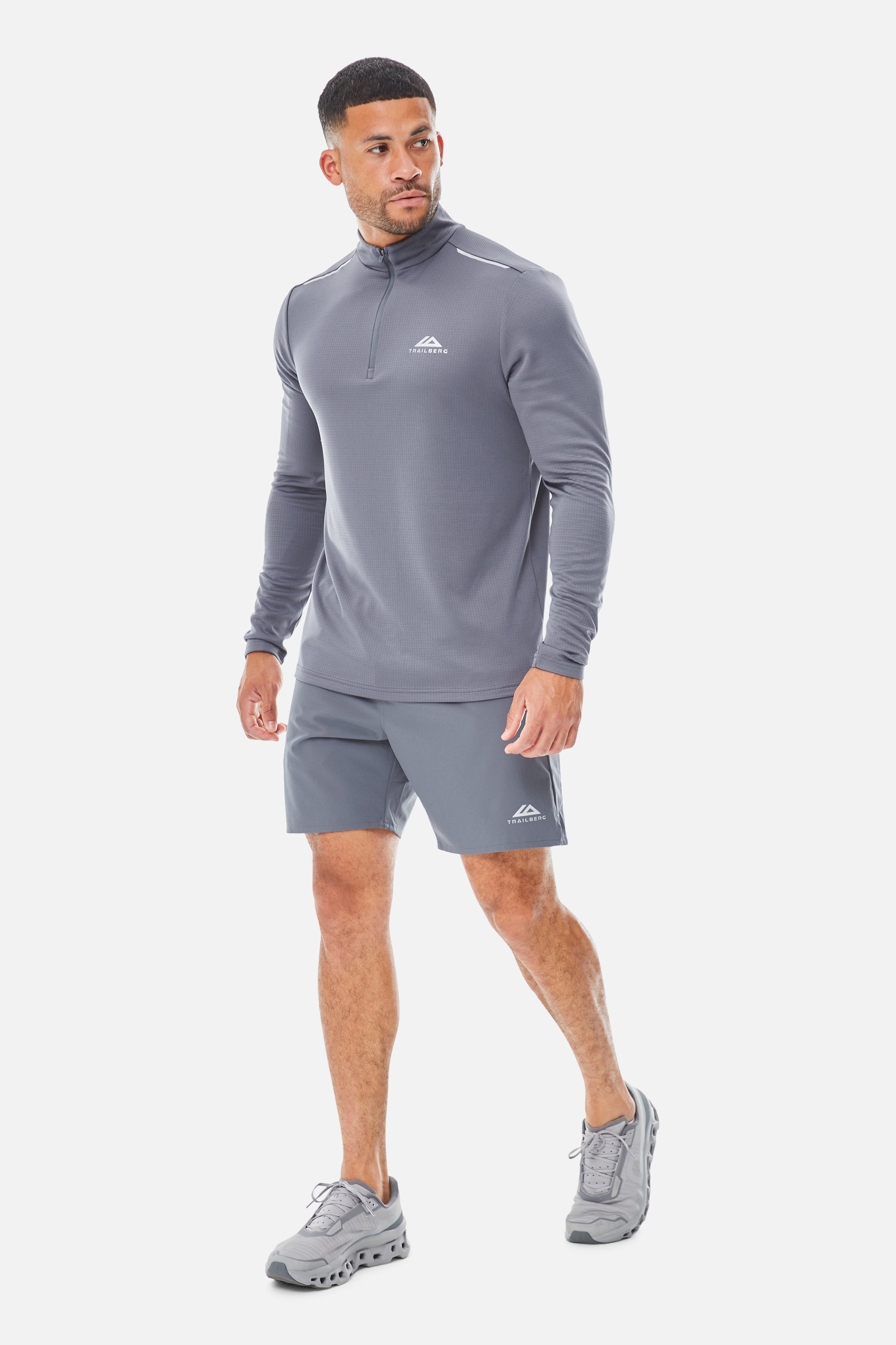 Focus Essentials 2.0 Quarter Zip Twinset - Storm Grey