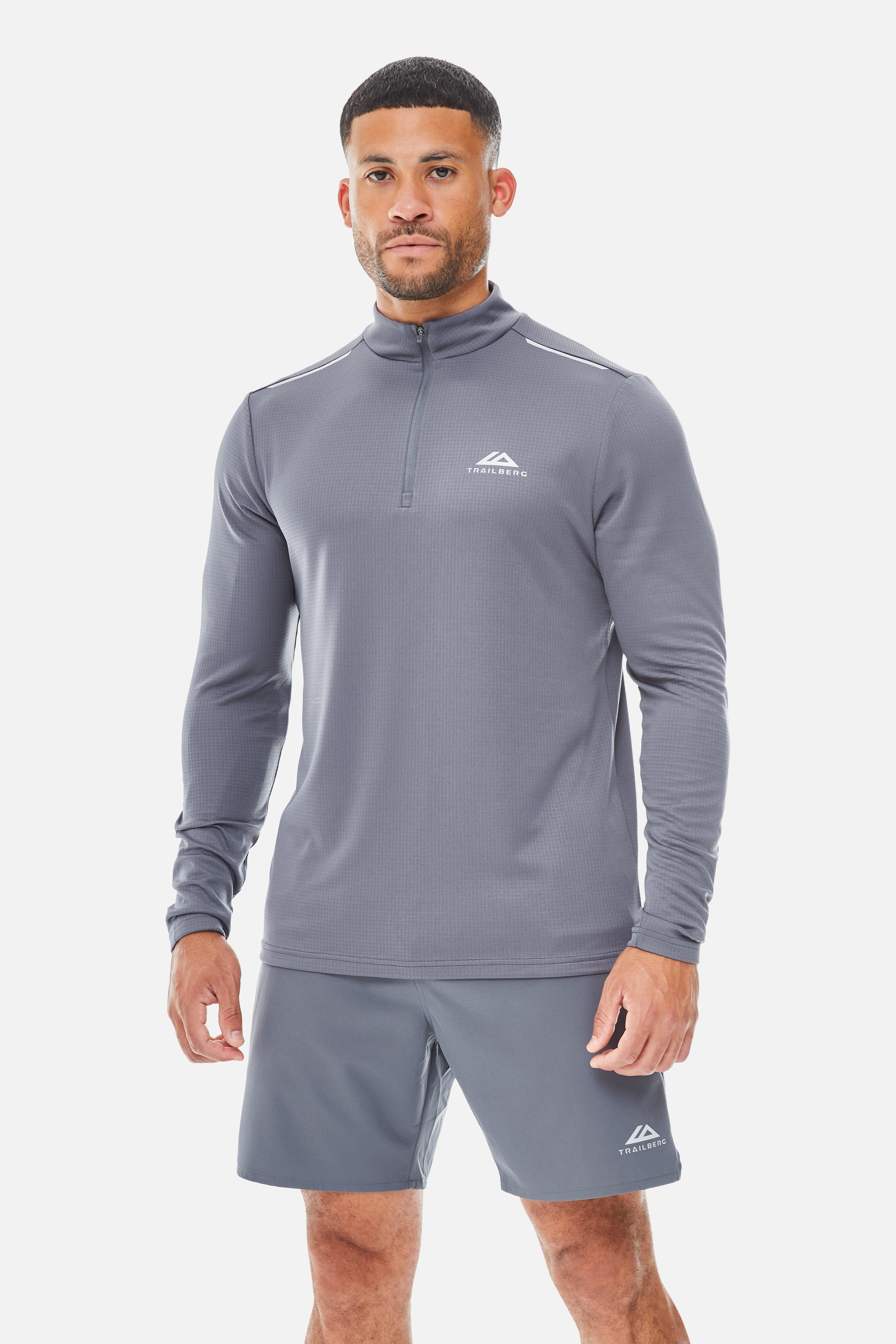 Focus Essentials 2.0 Quarter Zip Twinset - Storm Grey