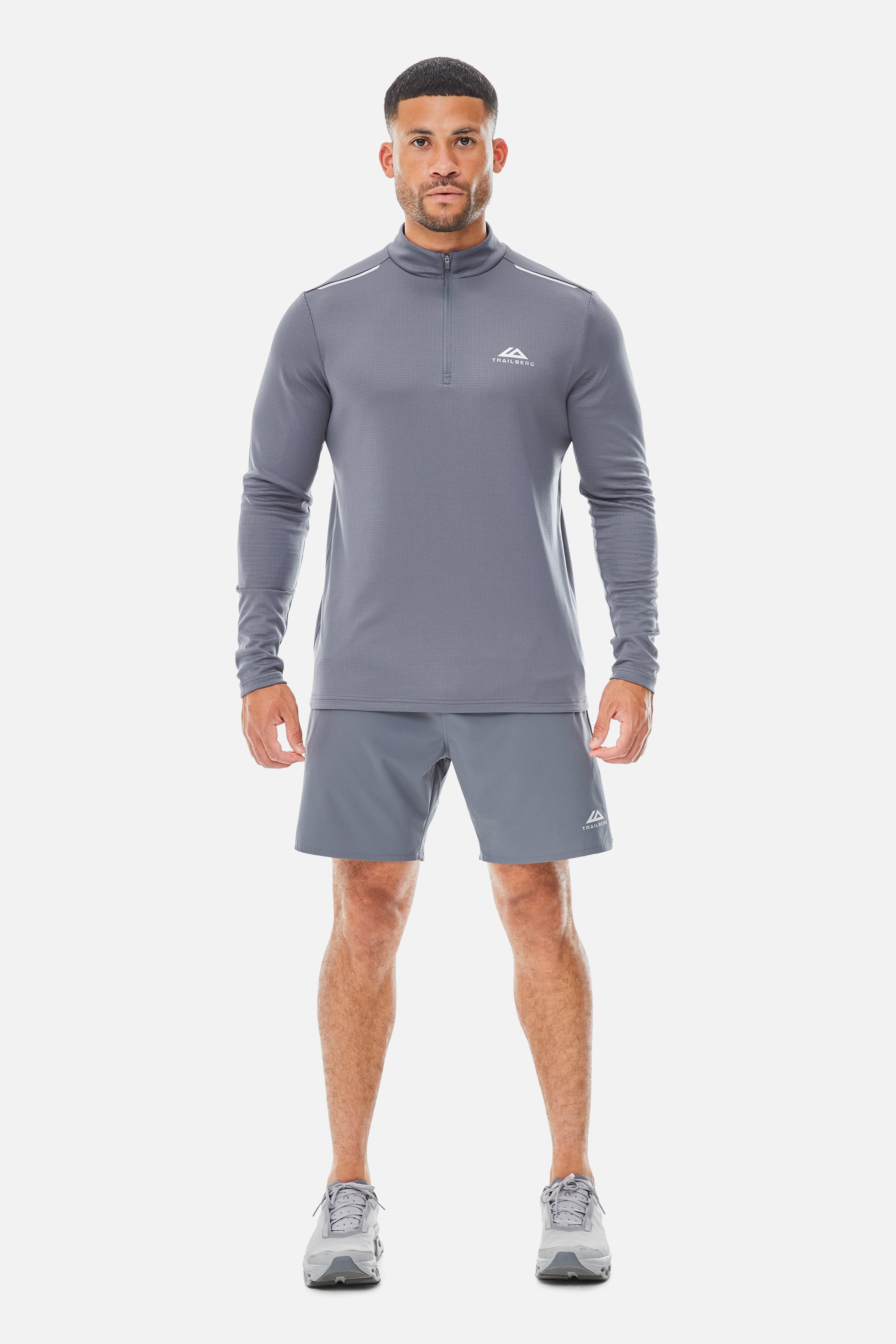 Focus Essentials 2.0 Quarter Zip Twinset - Storm Grey