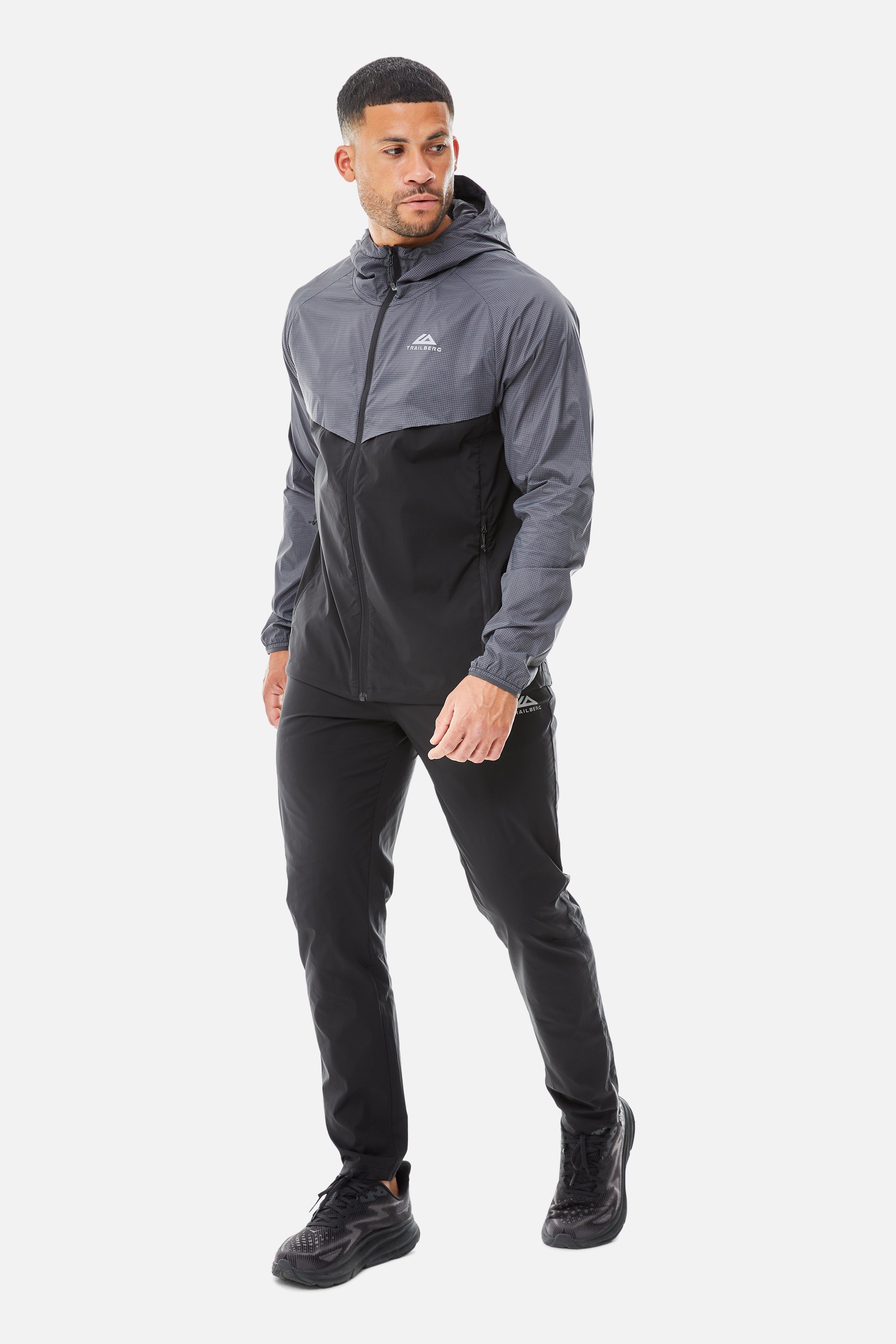 Rapid Grid 2.0 Windbreaker - Black/Volcano Grey