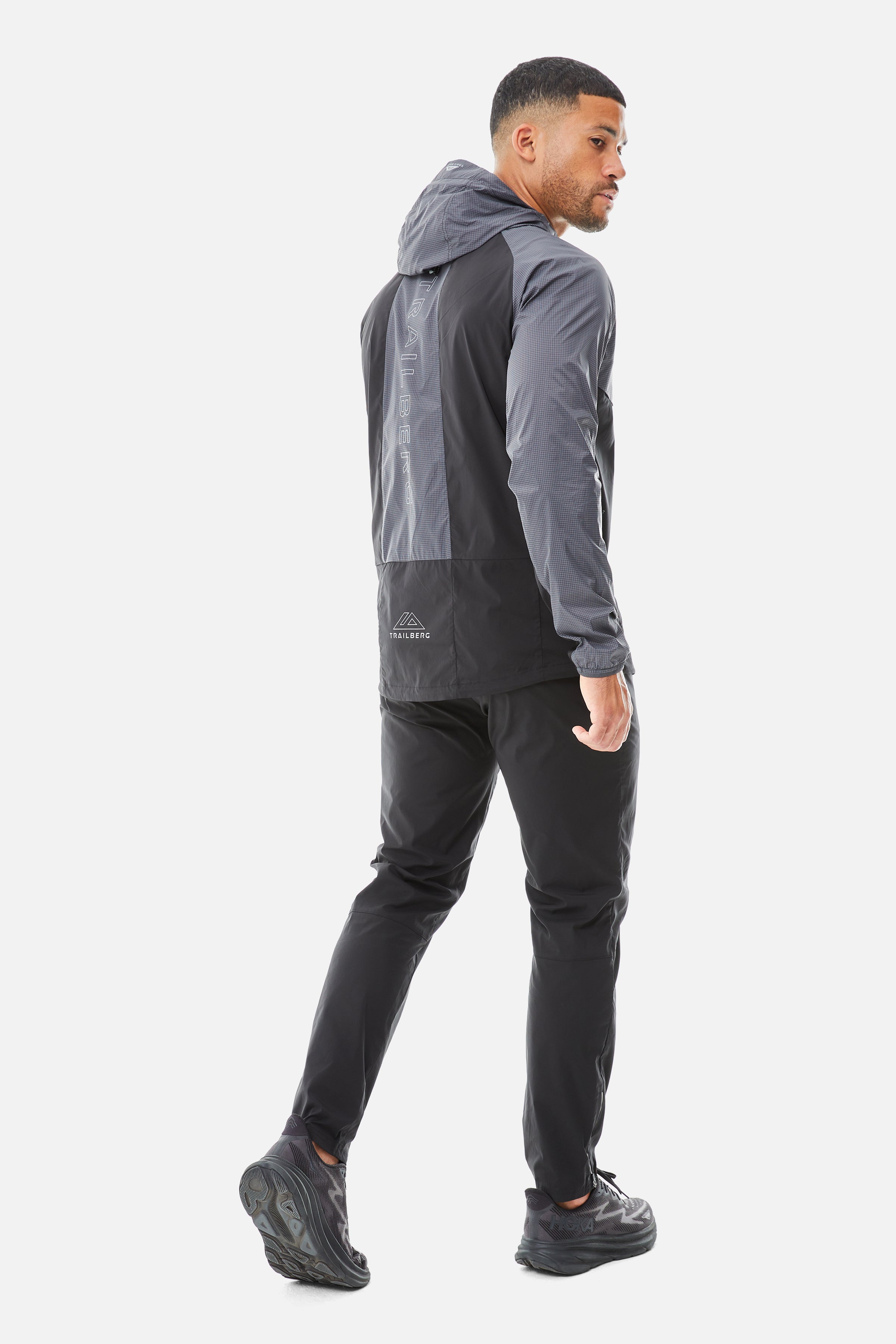 Rapid Grid 2.0 Windbreaker - Black/Volcano Grey