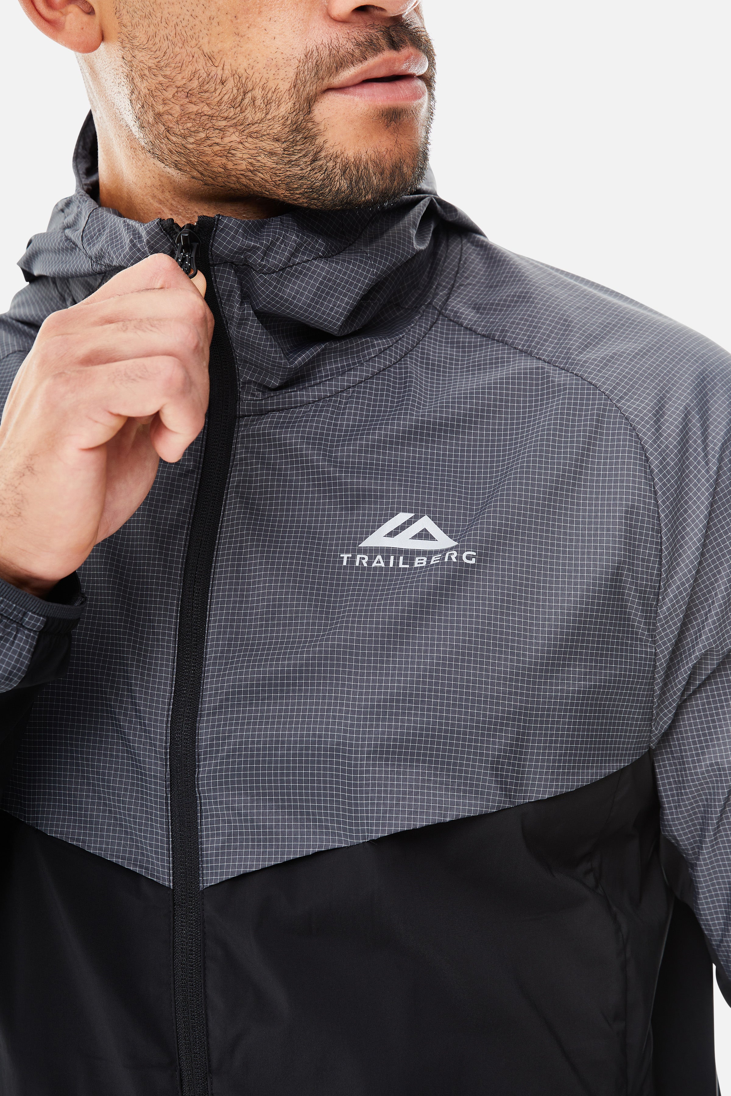 Rapid Grid 2.0 Windbreaker - Black/Volcano Grey