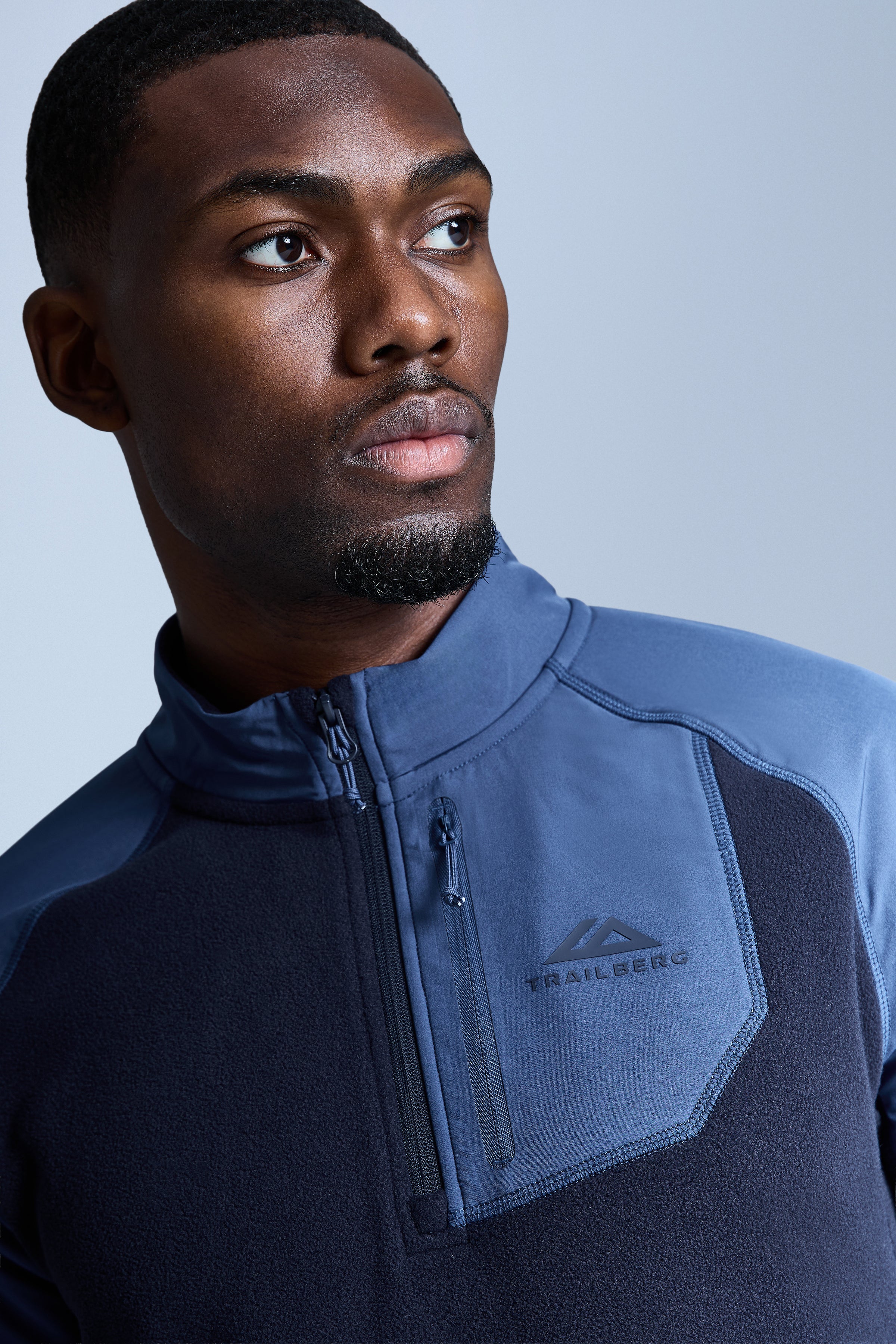 Sierra Microfleece Quarter Zip - Deep Ocean/Aqua Eclipse