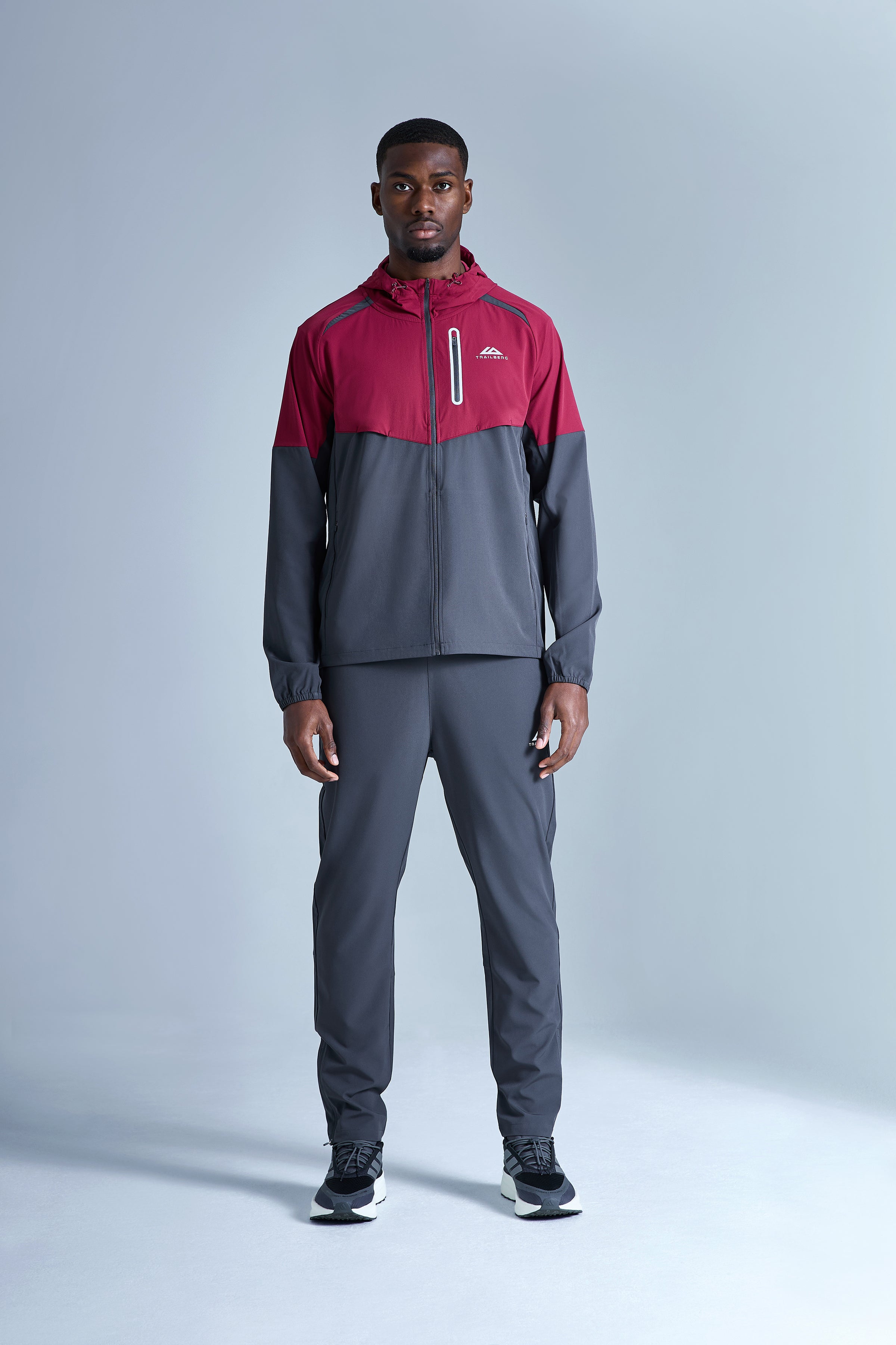 AW25 Cloud Tracksuit - Crimson Velvet/Volcano Grey