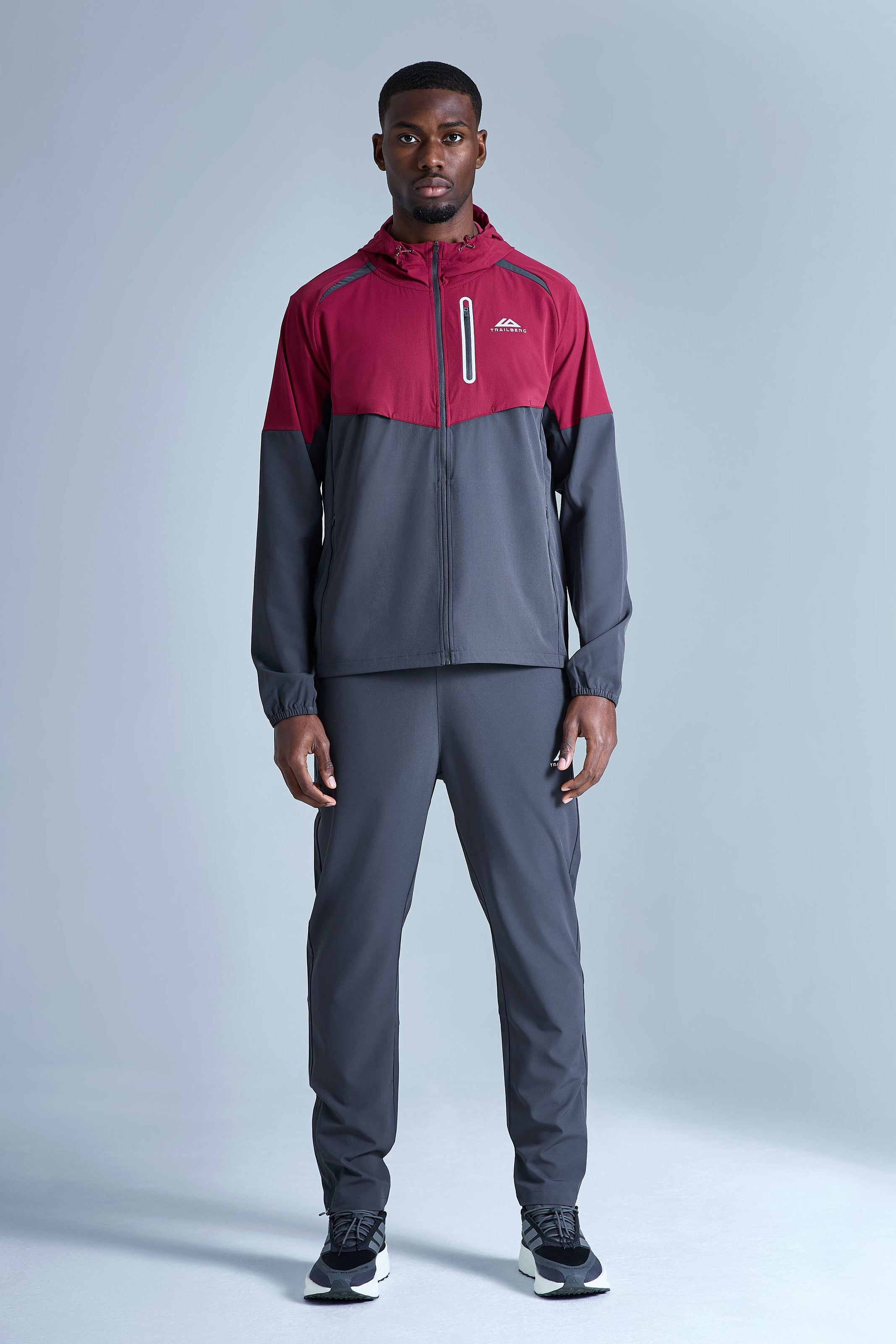 AW25 Cloud Tracksuit - Crimson Velvet/Volcano Grey