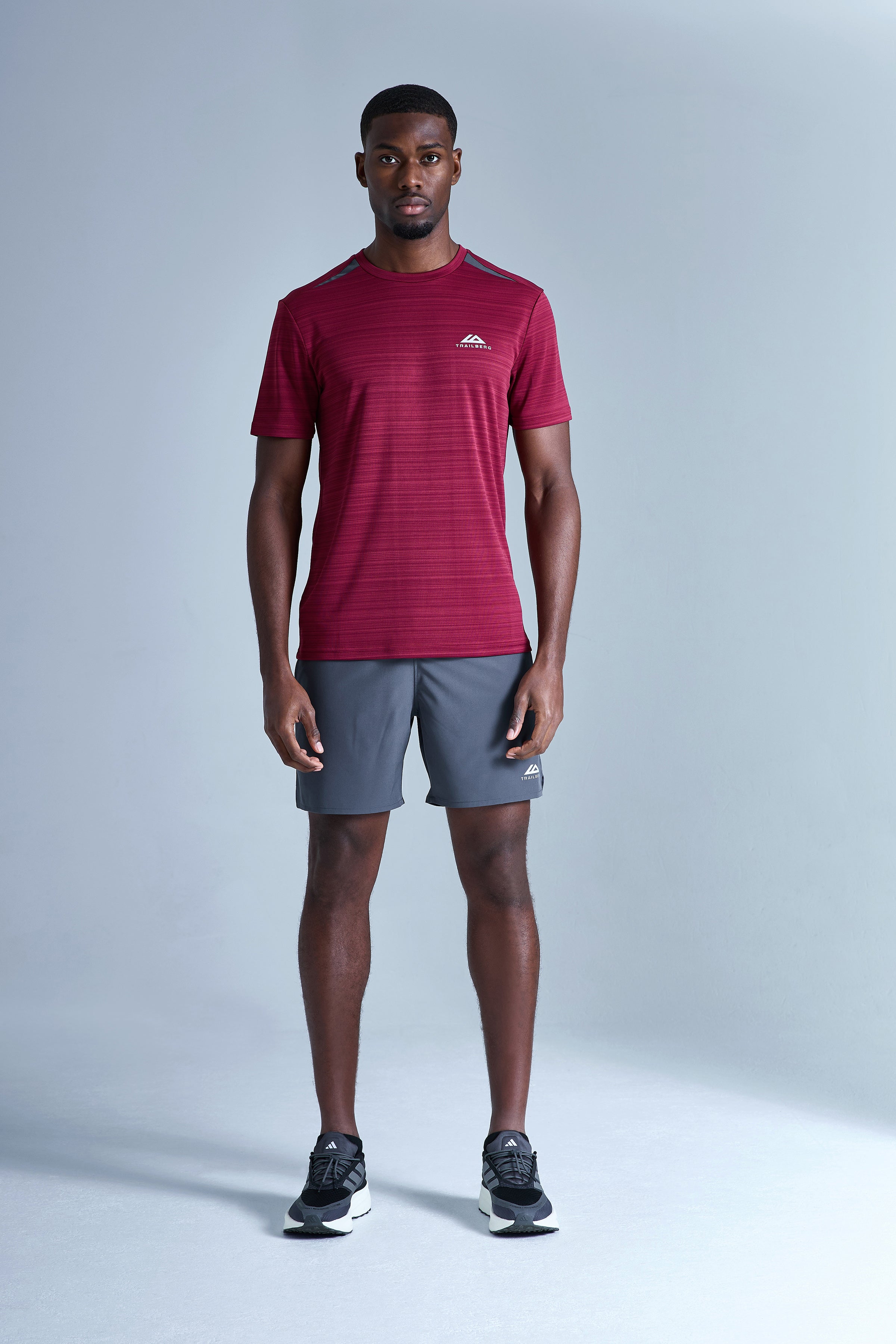 AW25 Cloud Tee - Crimson Velvet/Volcano Grey