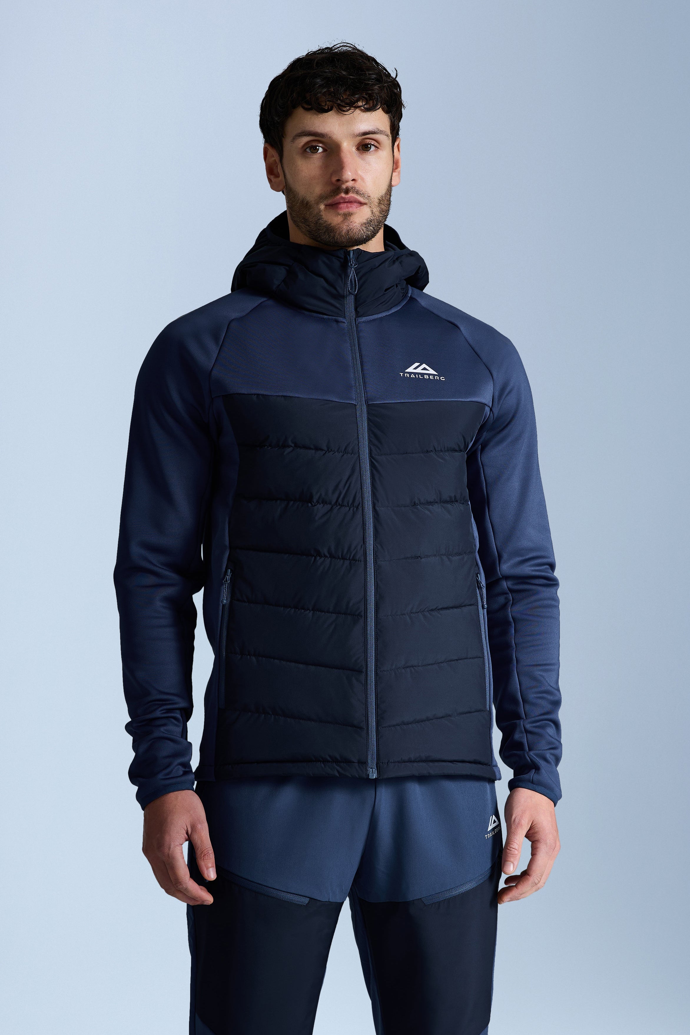 Rhine Winterised Hybrid Hood - Aqua Eclipse/Deep Ocean