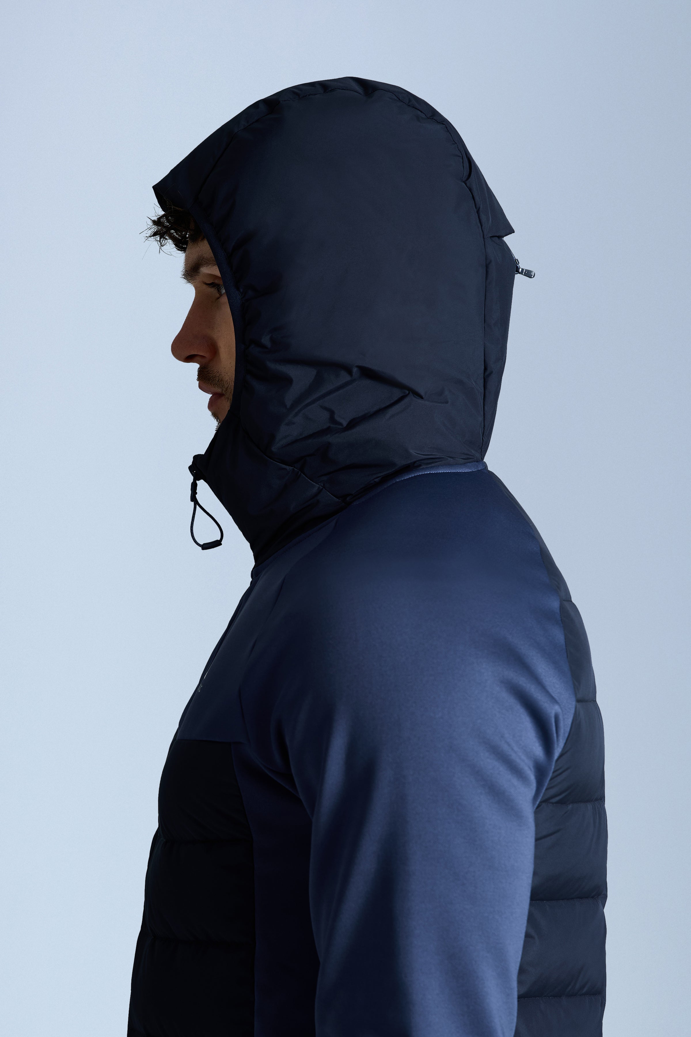 Rhine Winterised Hybrid Hood - Aqua Eclipse/Deep Ocean