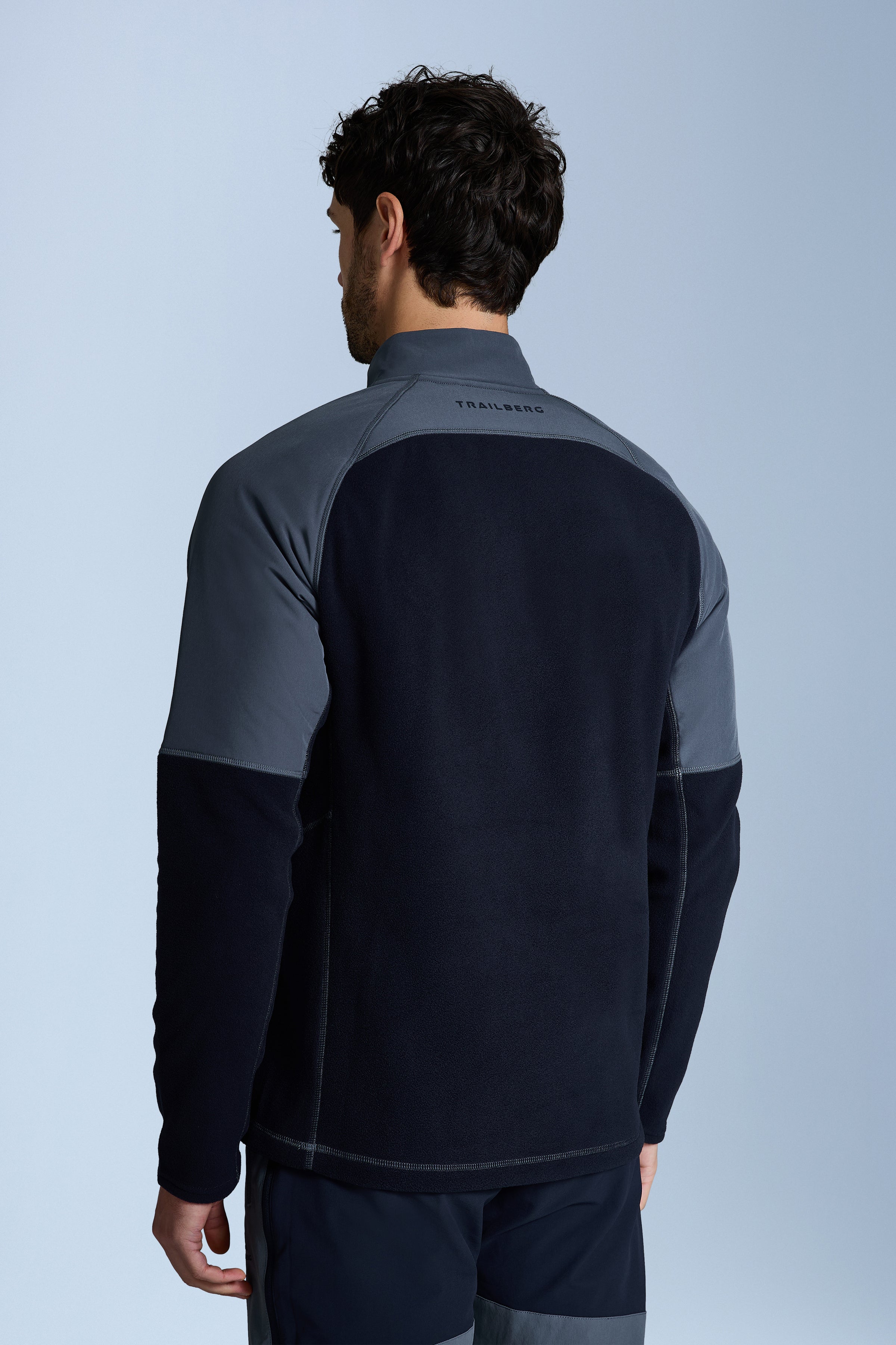 Sierra Microfleece Quarter Zip - Deep Ocean/Storm Grey