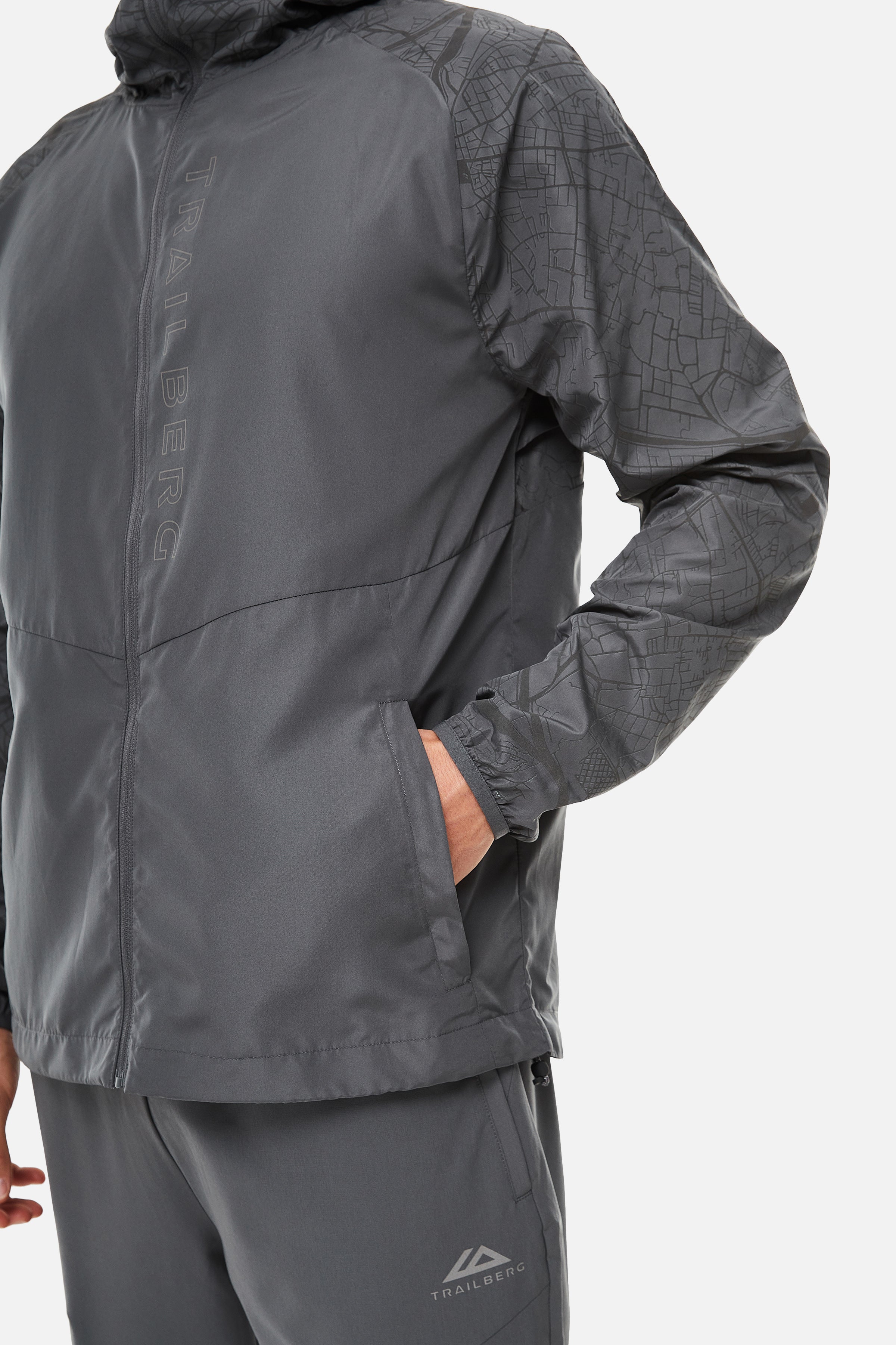 Geneva Windbreaker - Charcoal Grey