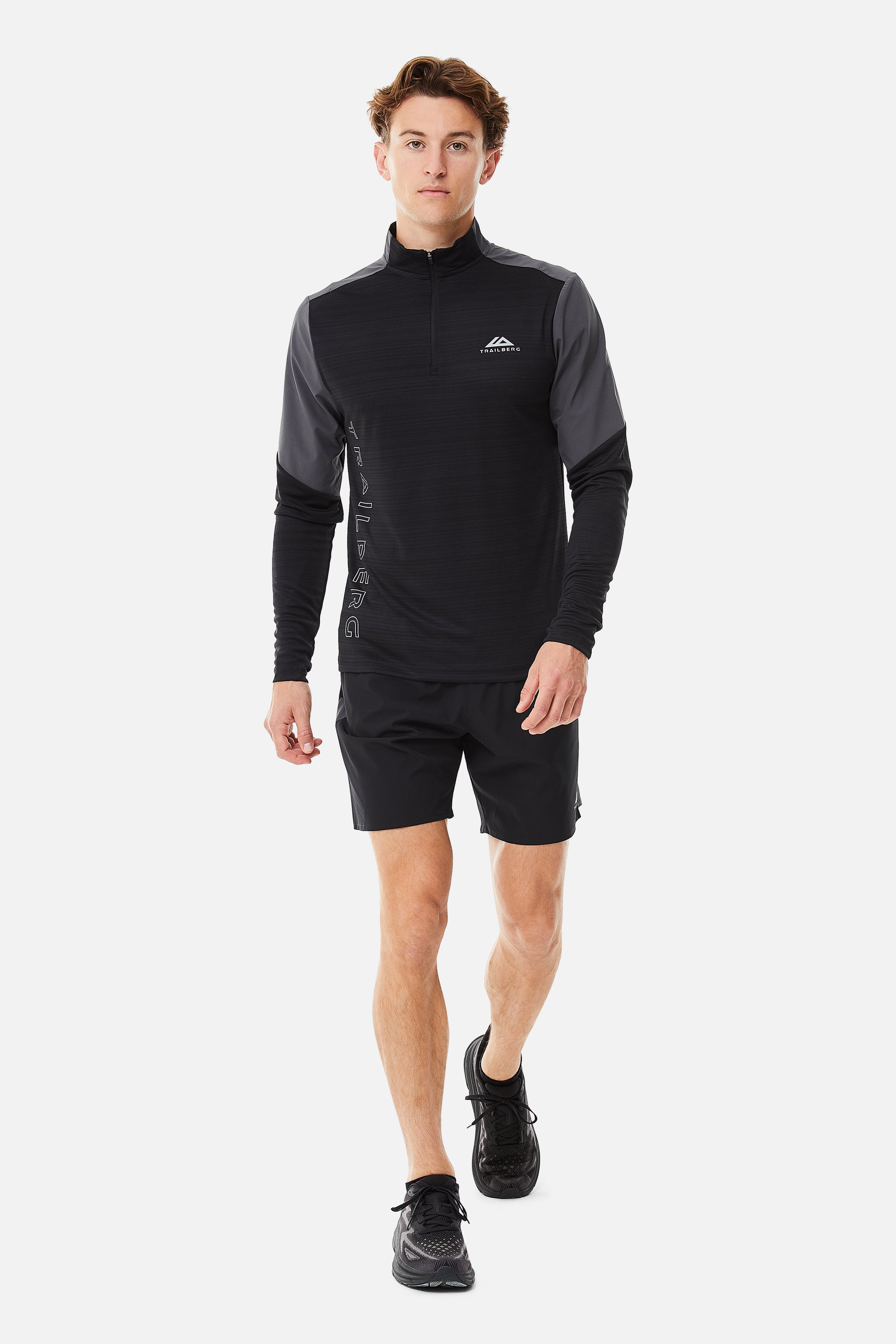 AW24 Triathlon 1/4 Zip - Black/Grey