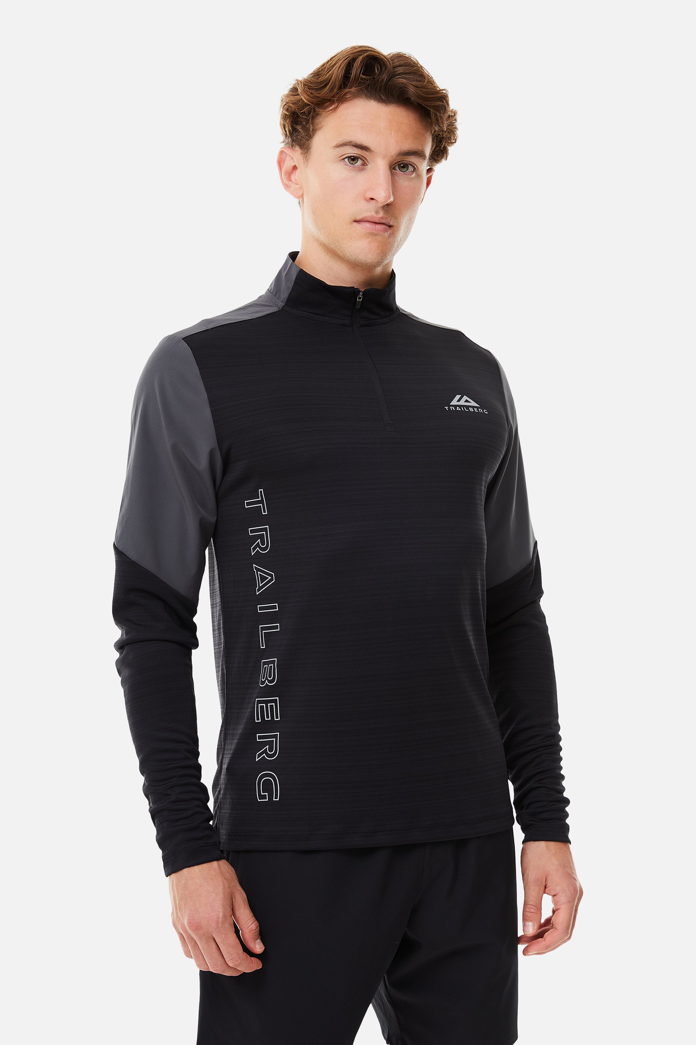 AW24 Triathlon 1/4 Zip - Black/Grey