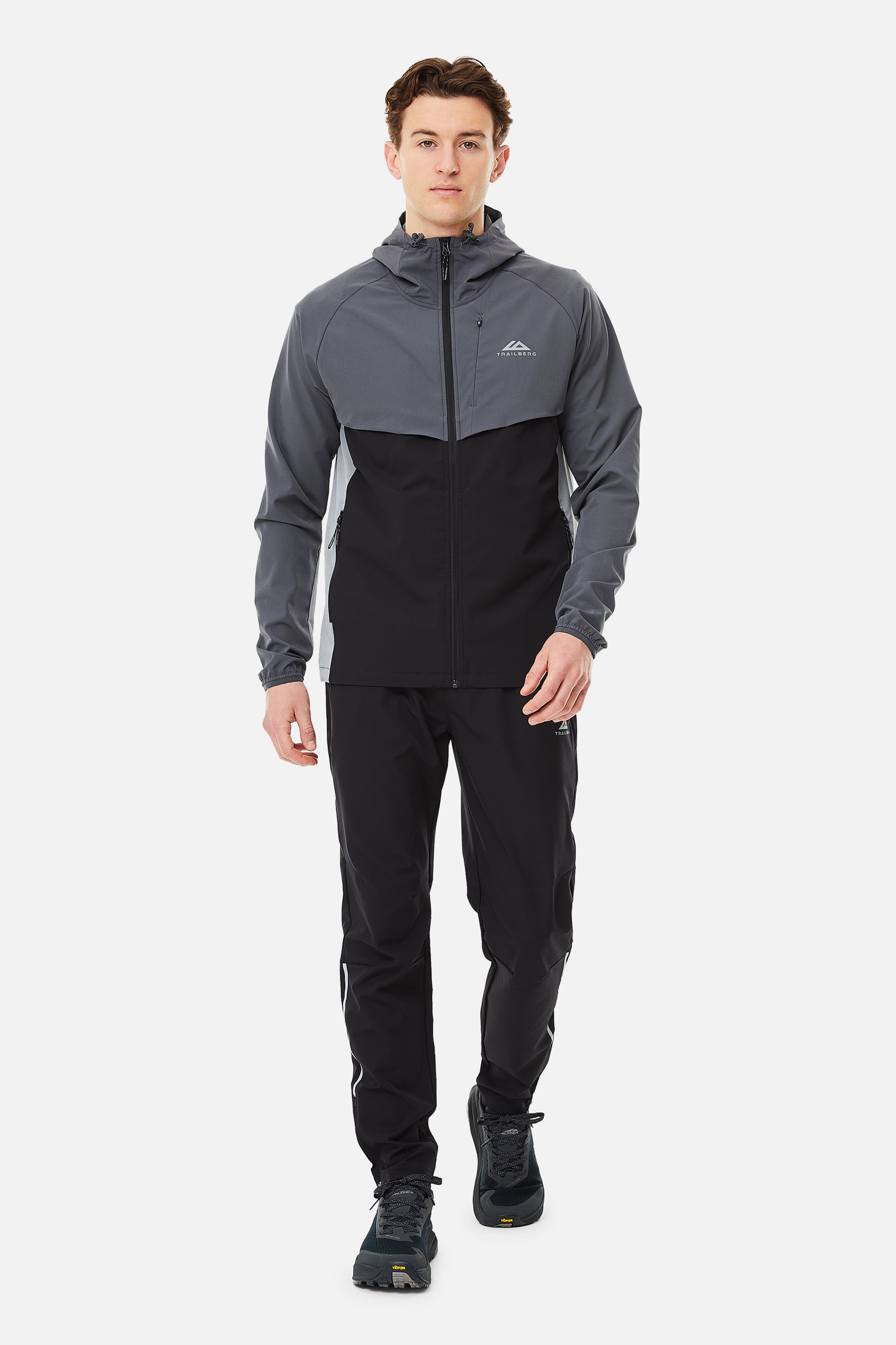 Tricolour Rapid Keyline Tracksuit - Black/Iron Grey/Moon Grey