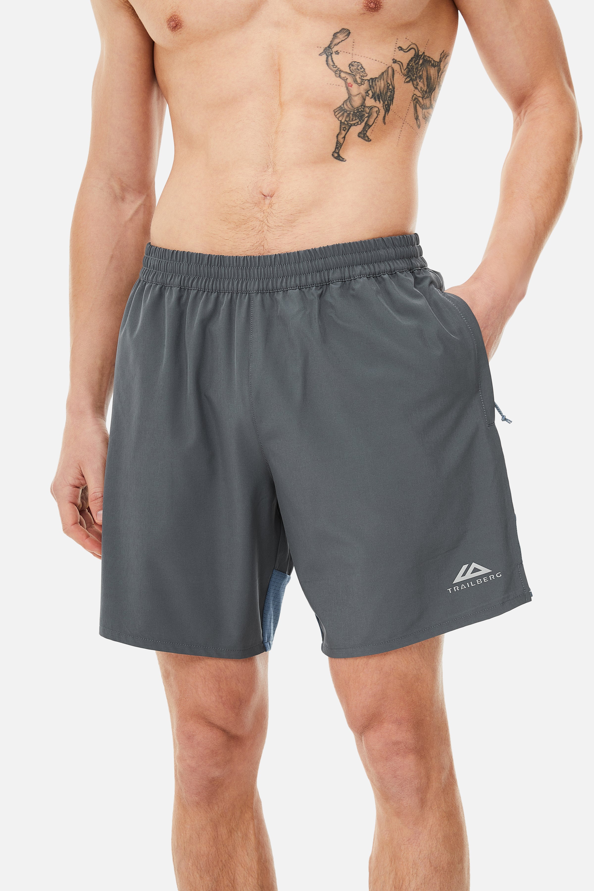 Rapid Dash Short - Storm Grey/Lagoon