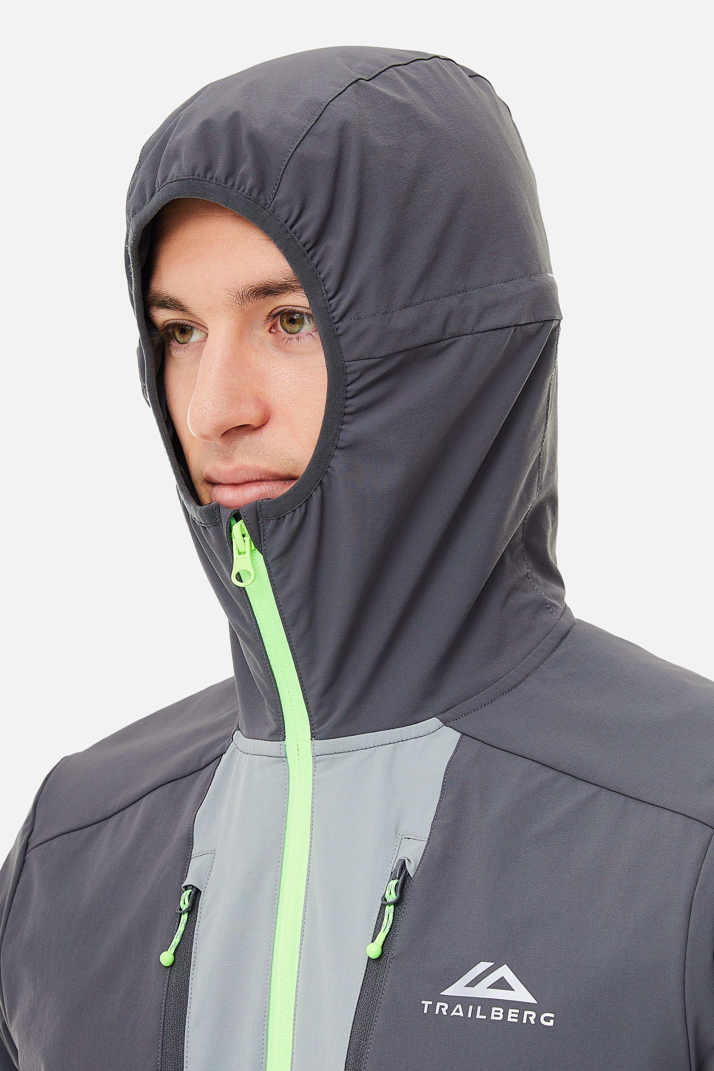 Faltenjura Hood - Iron Grey/Moon Grey